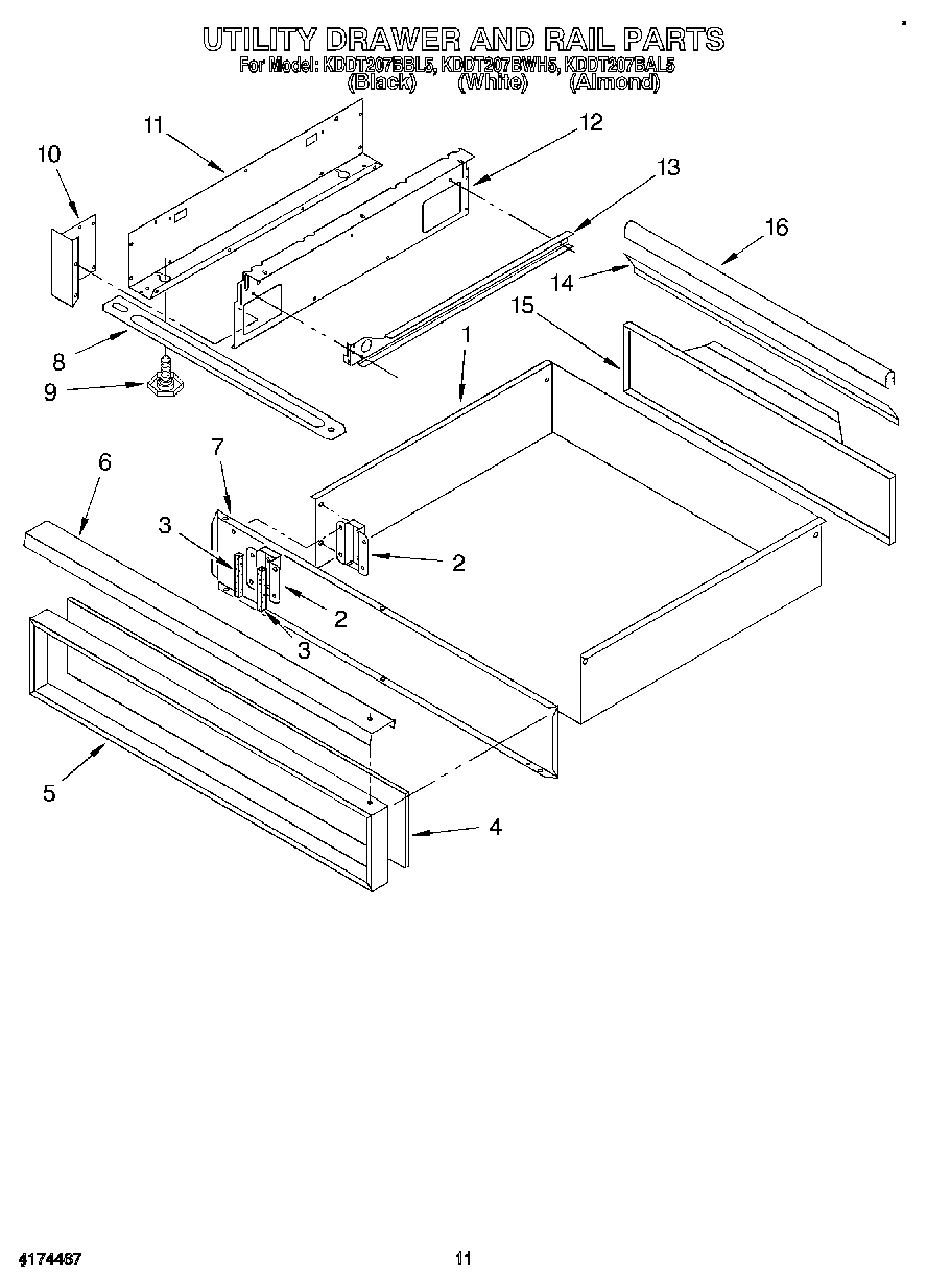 08 - UTILITY DRAWER AND RAIL