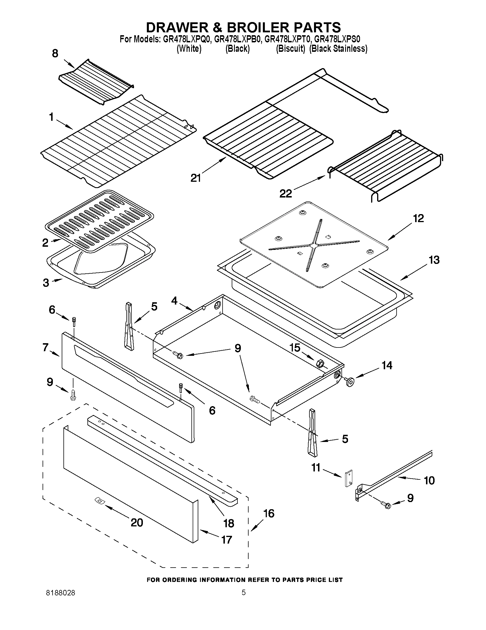 04 - DRAWER & BROILER PARTS