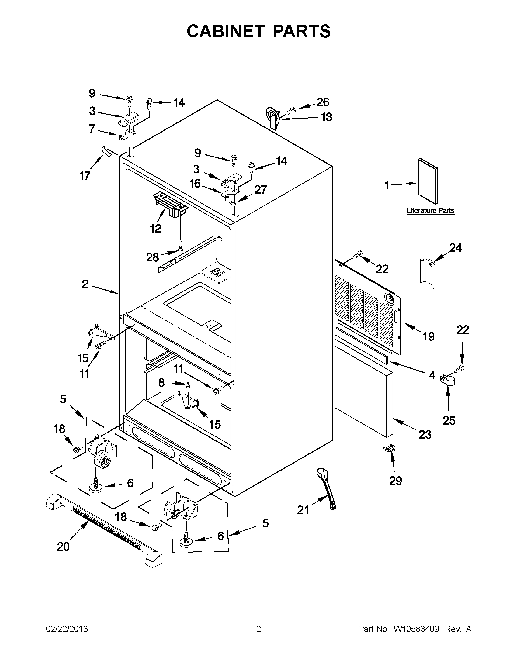 01 - CABINET PARTS