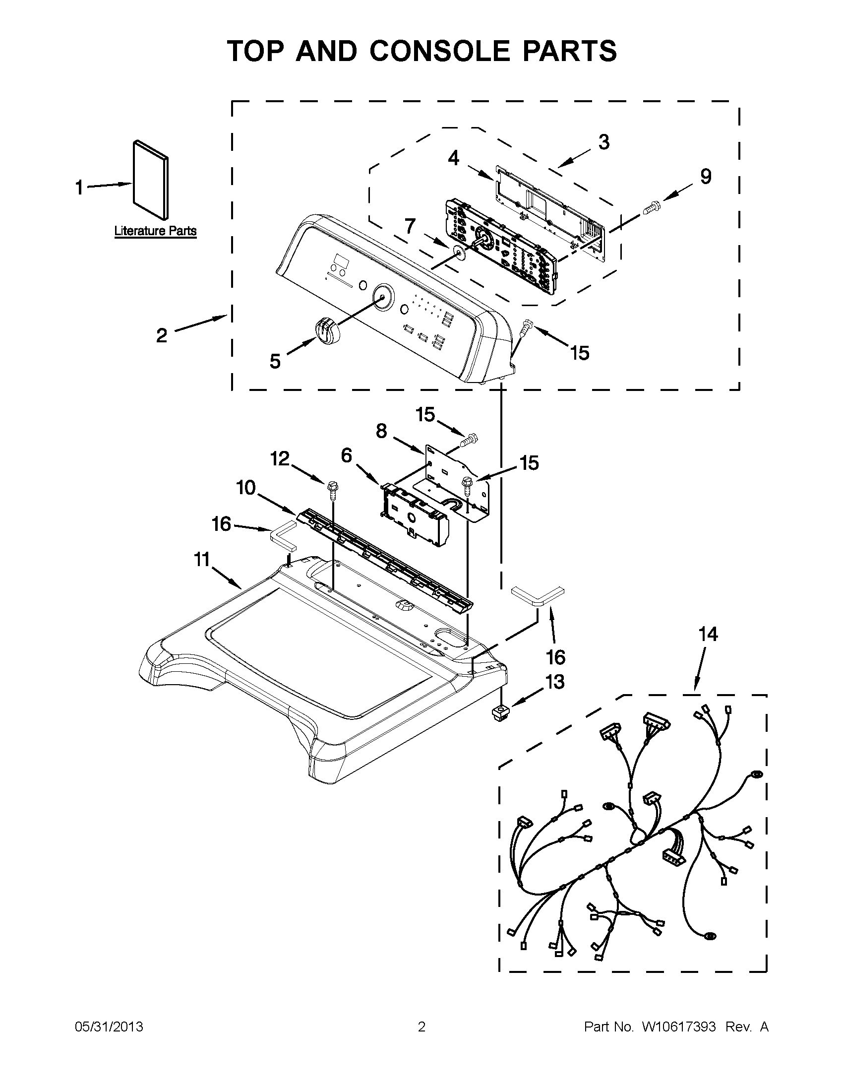 01 - TOP AND CONSOLE PARTS