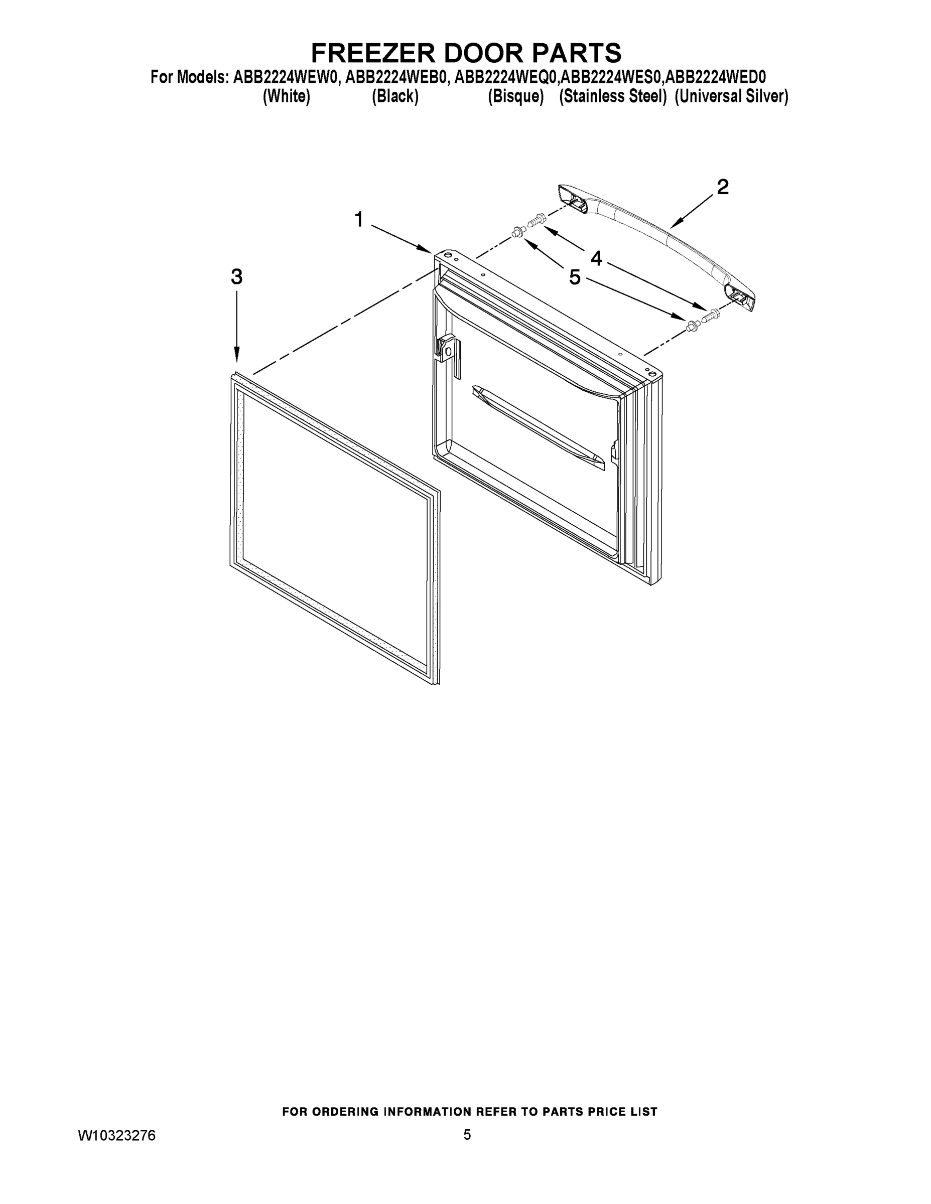 03 - FREEZER DOOR PARTS