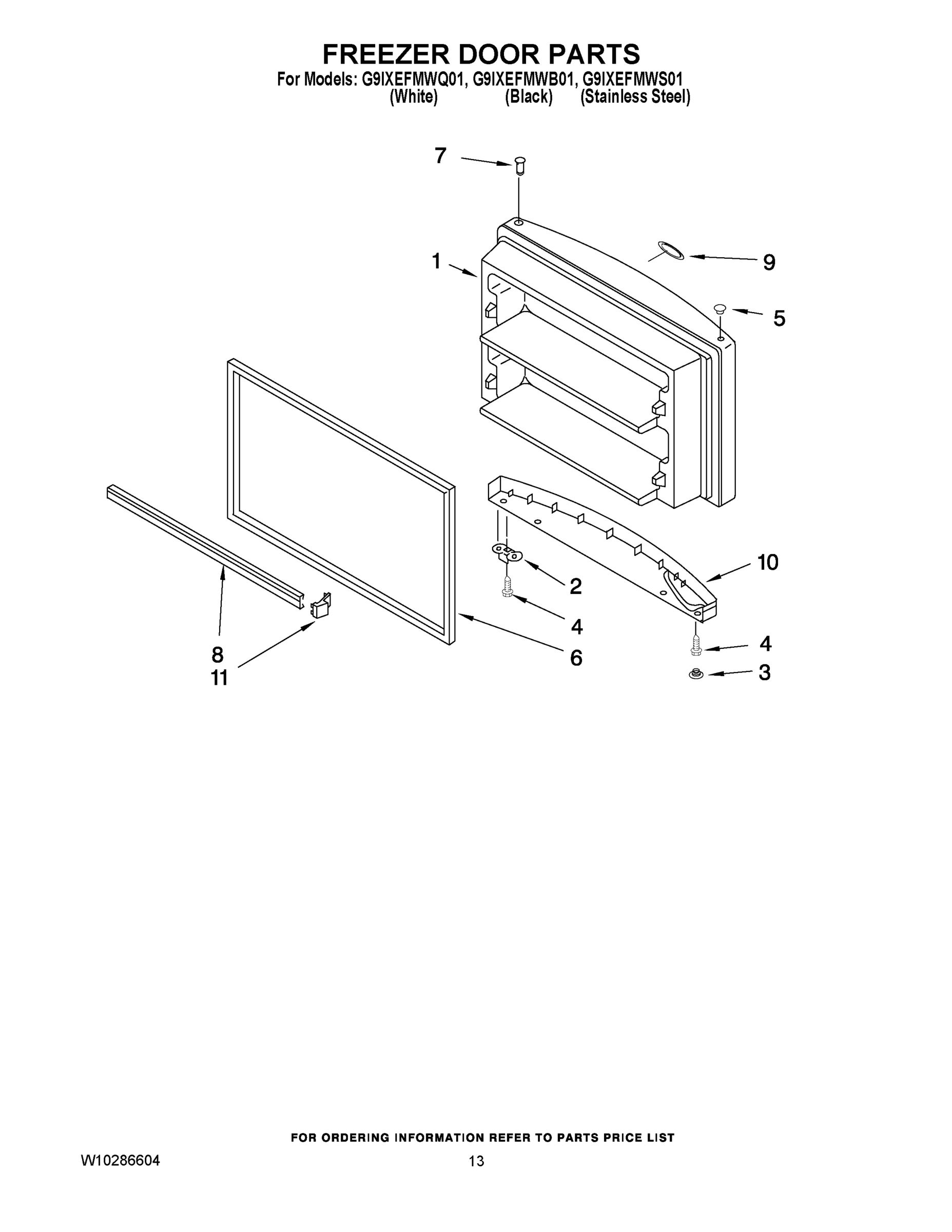 07 - FREEZER DOOR PARTS