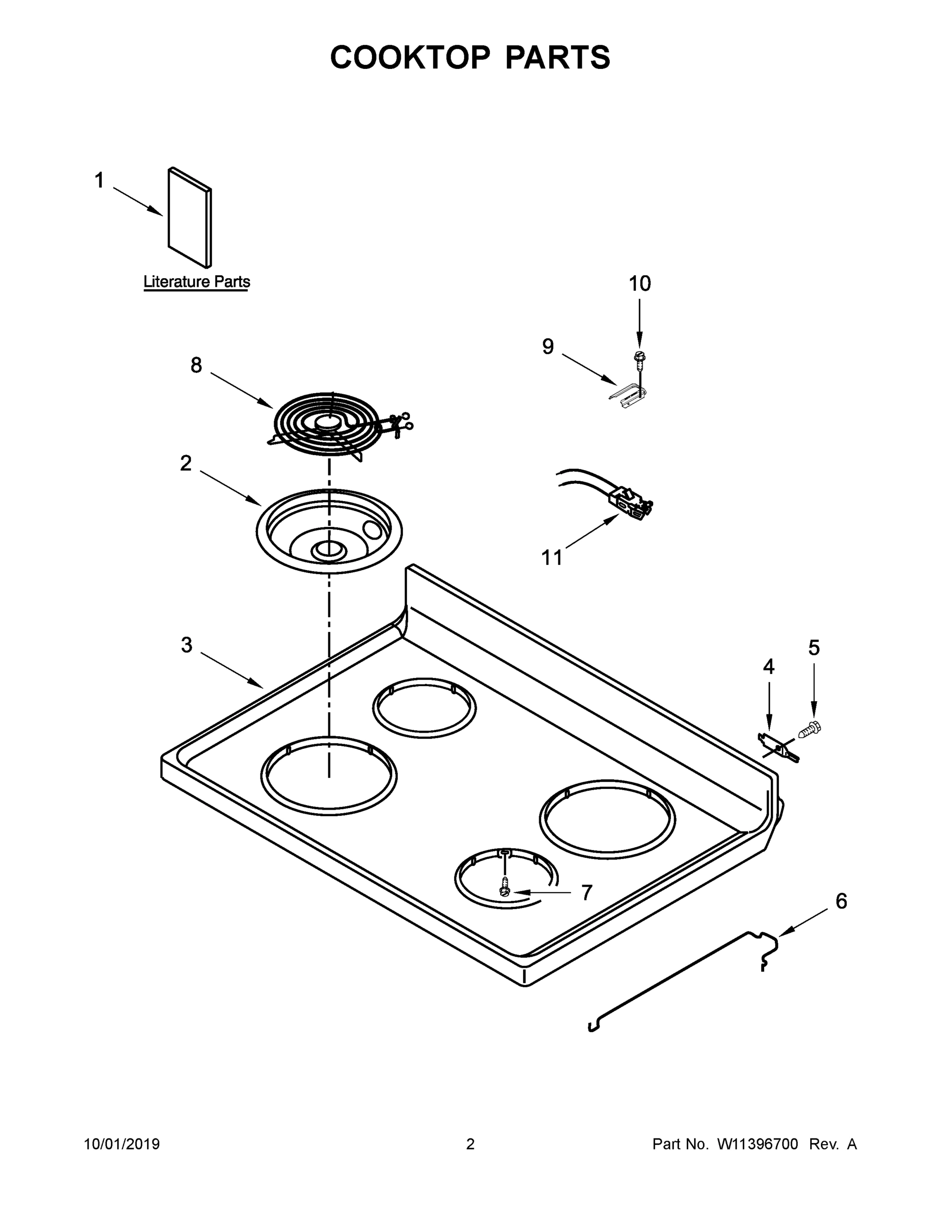 02 - COOKTOP PARTS