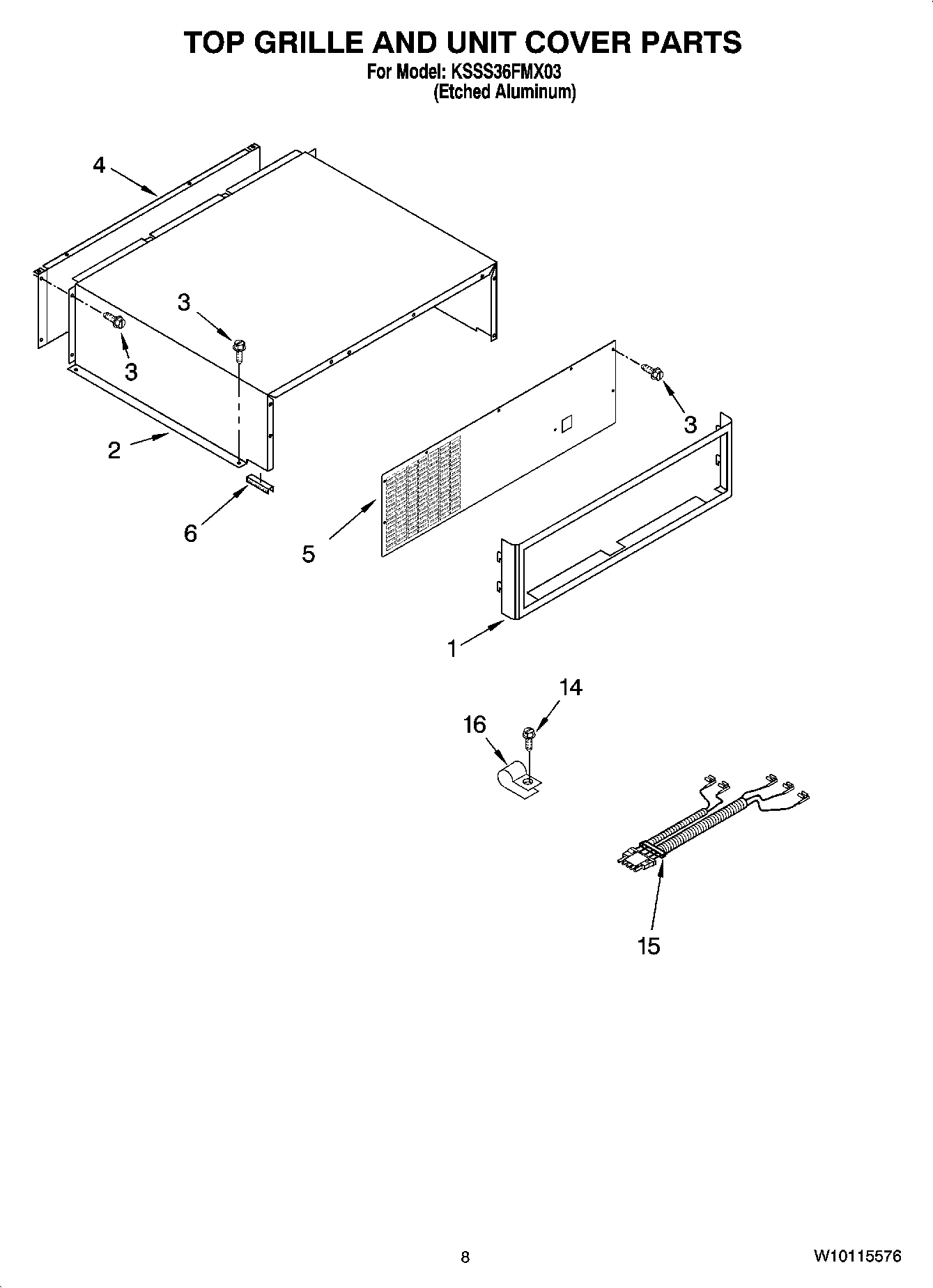 06 - TOP GRILLE AND UNIT COVER PARTS