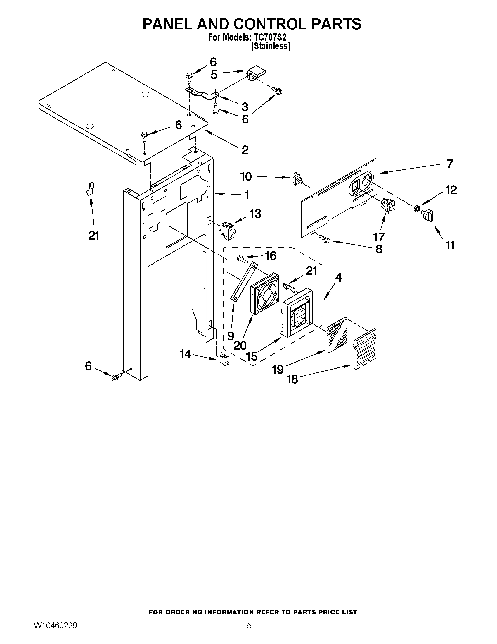 05 - PANEL AND CONTROL PARTS