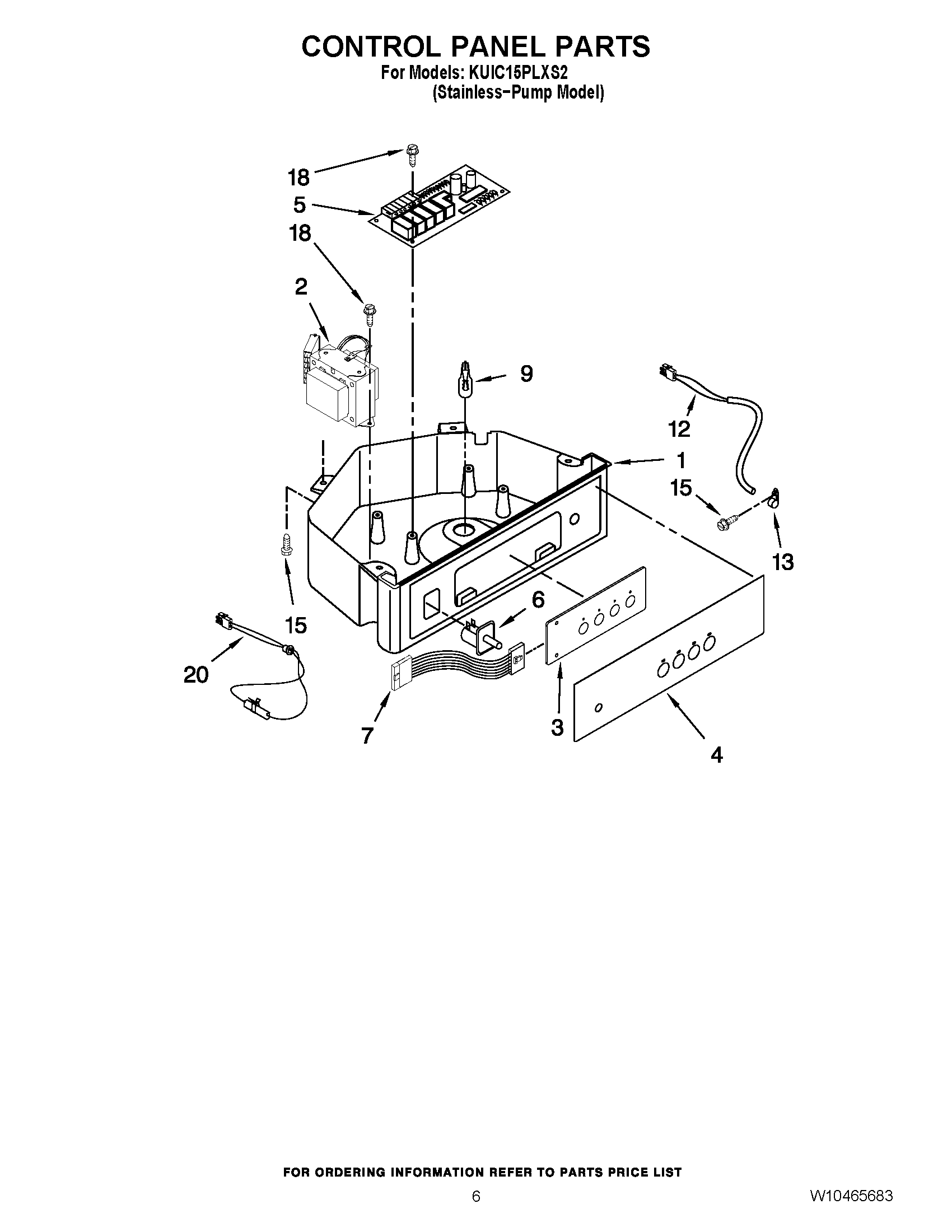 04 - CONTROL PANEL PARTS