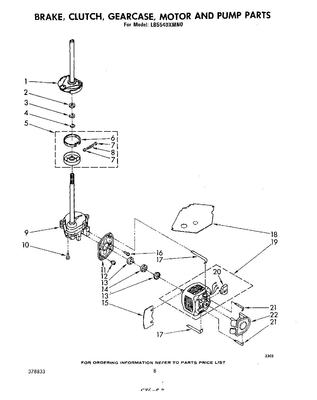 06 - BRAKE, CLUTCH, GEARCASE, MOTOR AND PUMP