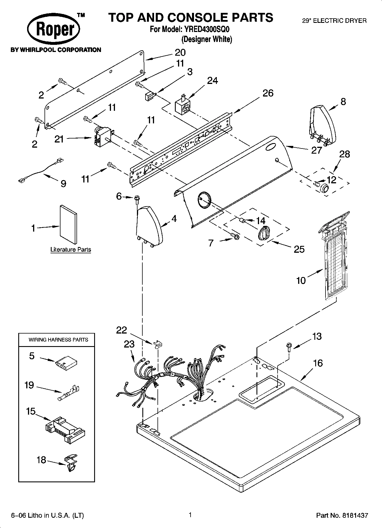 01 - TOP AND CONSOLE PARTS