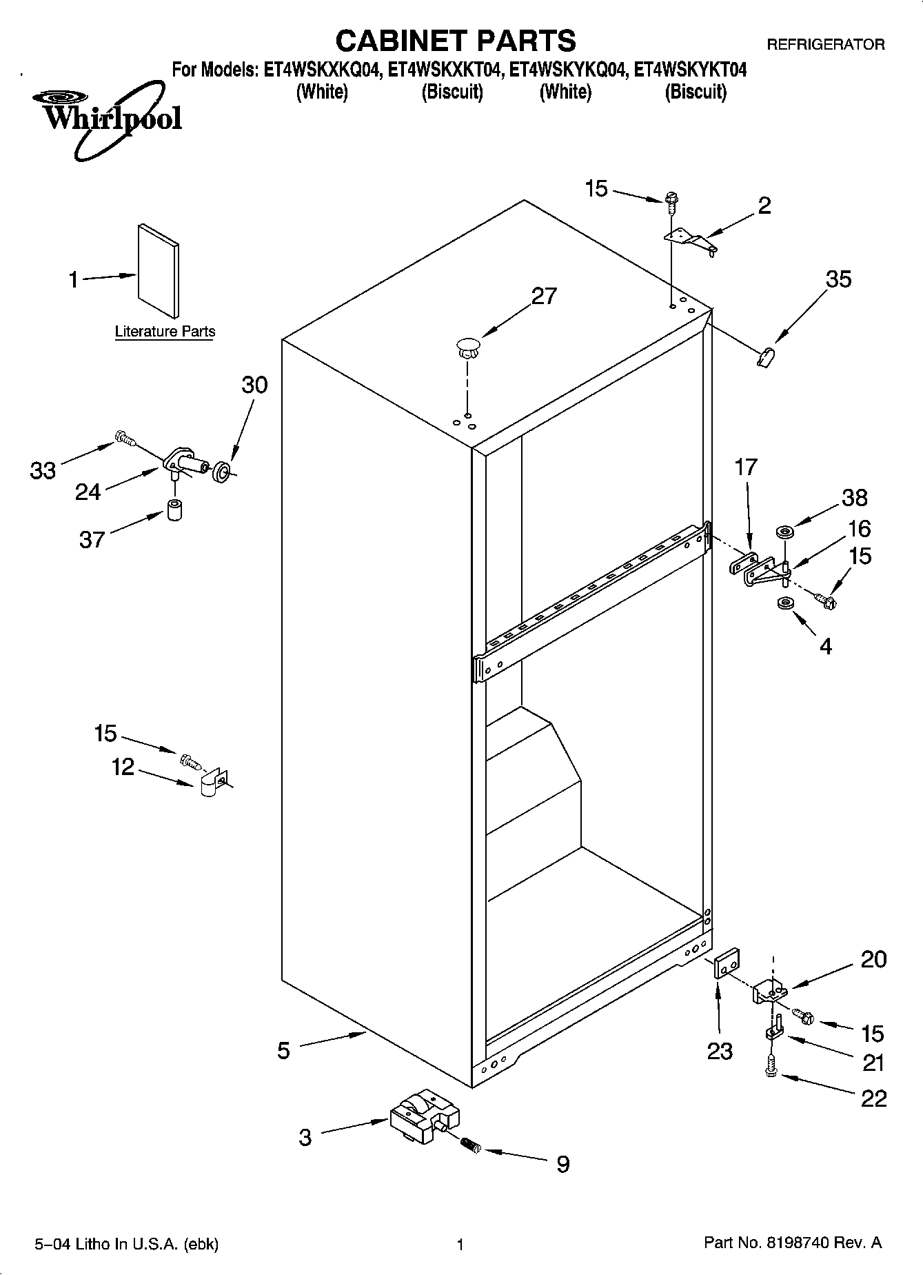 01 - CABINET PARTS