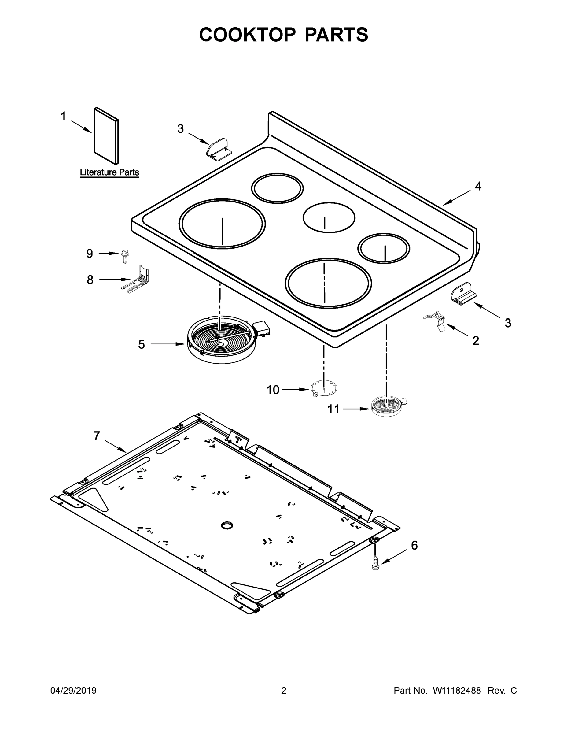 02 - COOKTOP PARTS