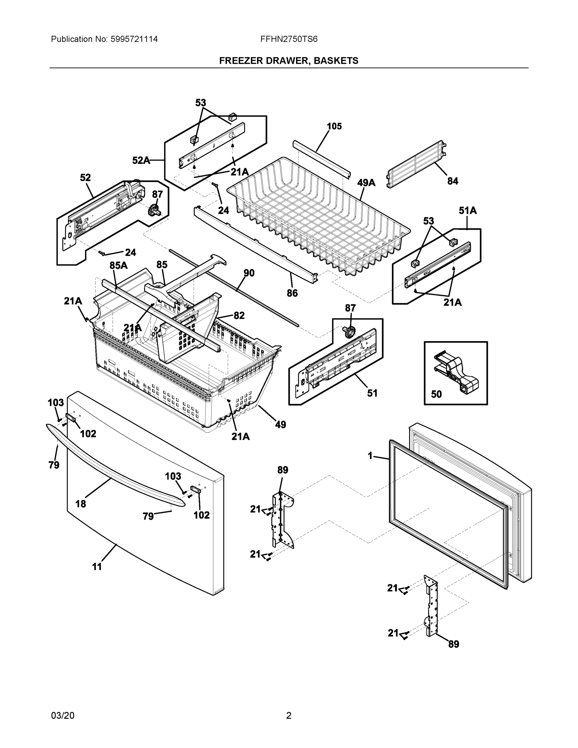 02 - FREEZER DRAWER, BASKETS