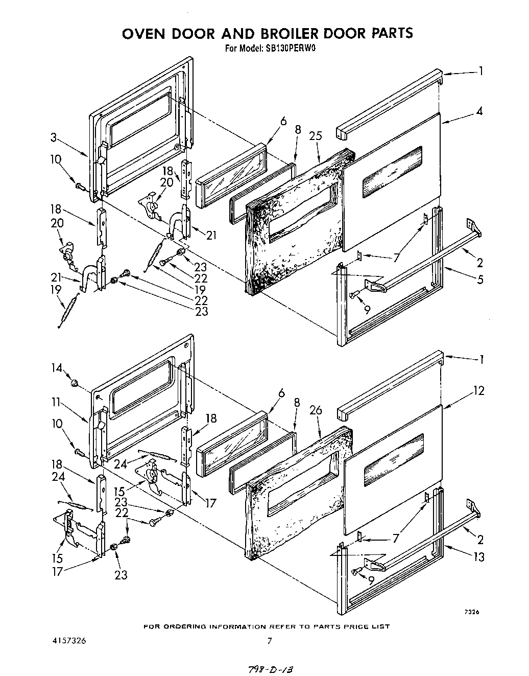 06 - OVEN DOOR AND BROILER DOOR , LITERATURE