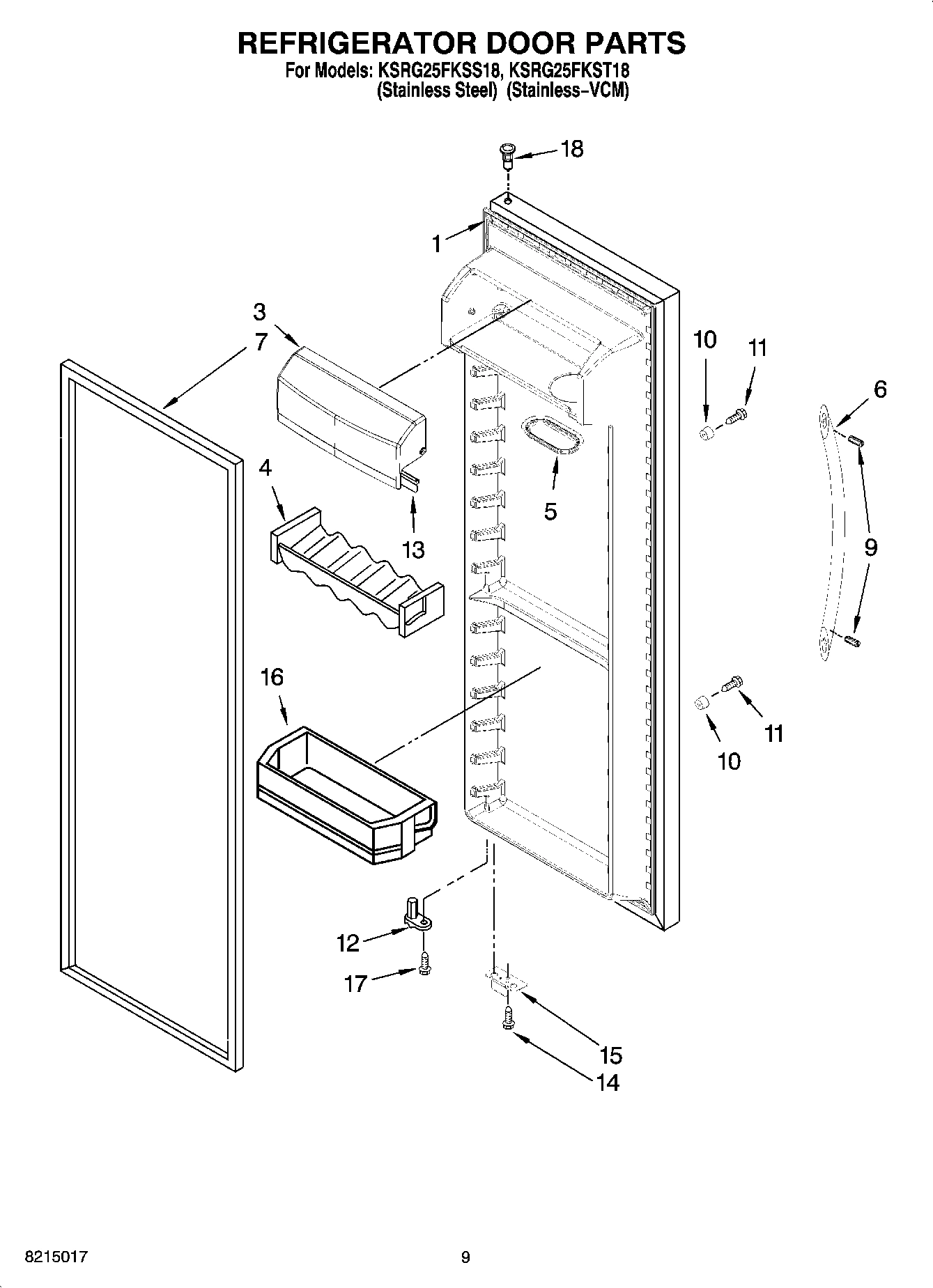 06 - REFRIGERATOR DOOR PARTS