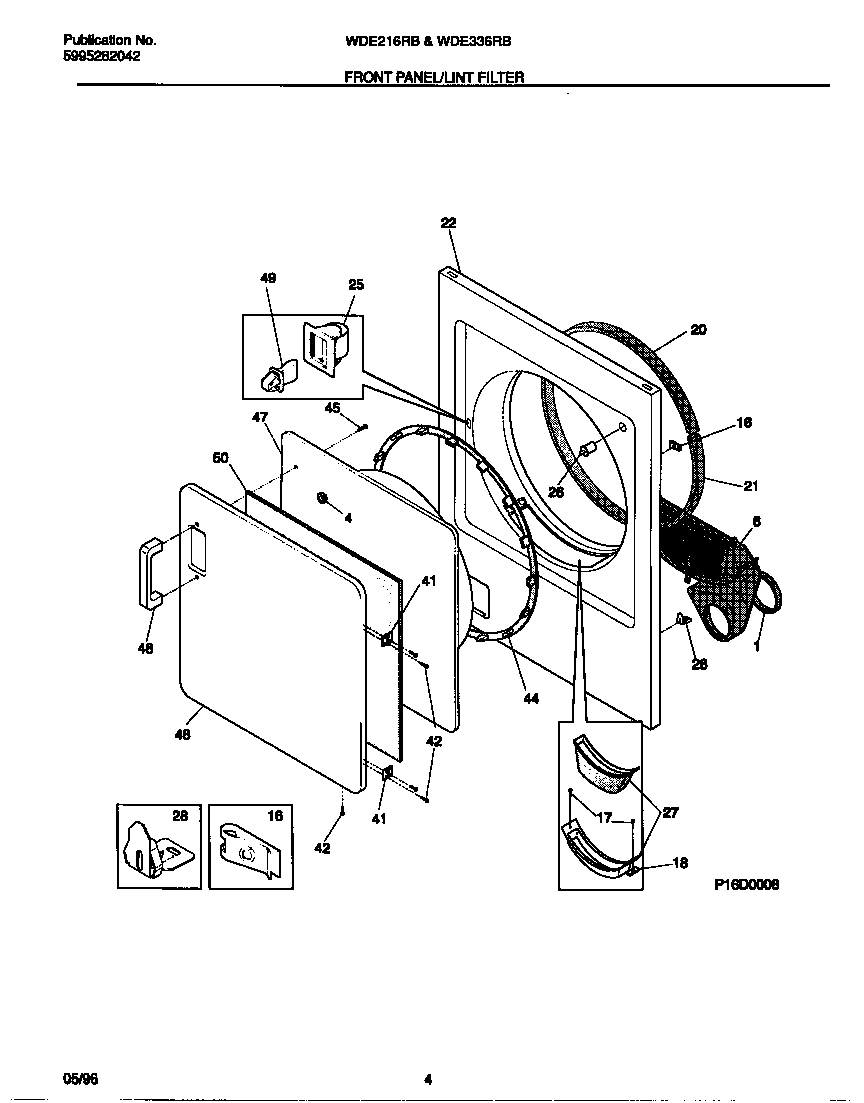 03 - FRONT PANEL/LINT FILTER