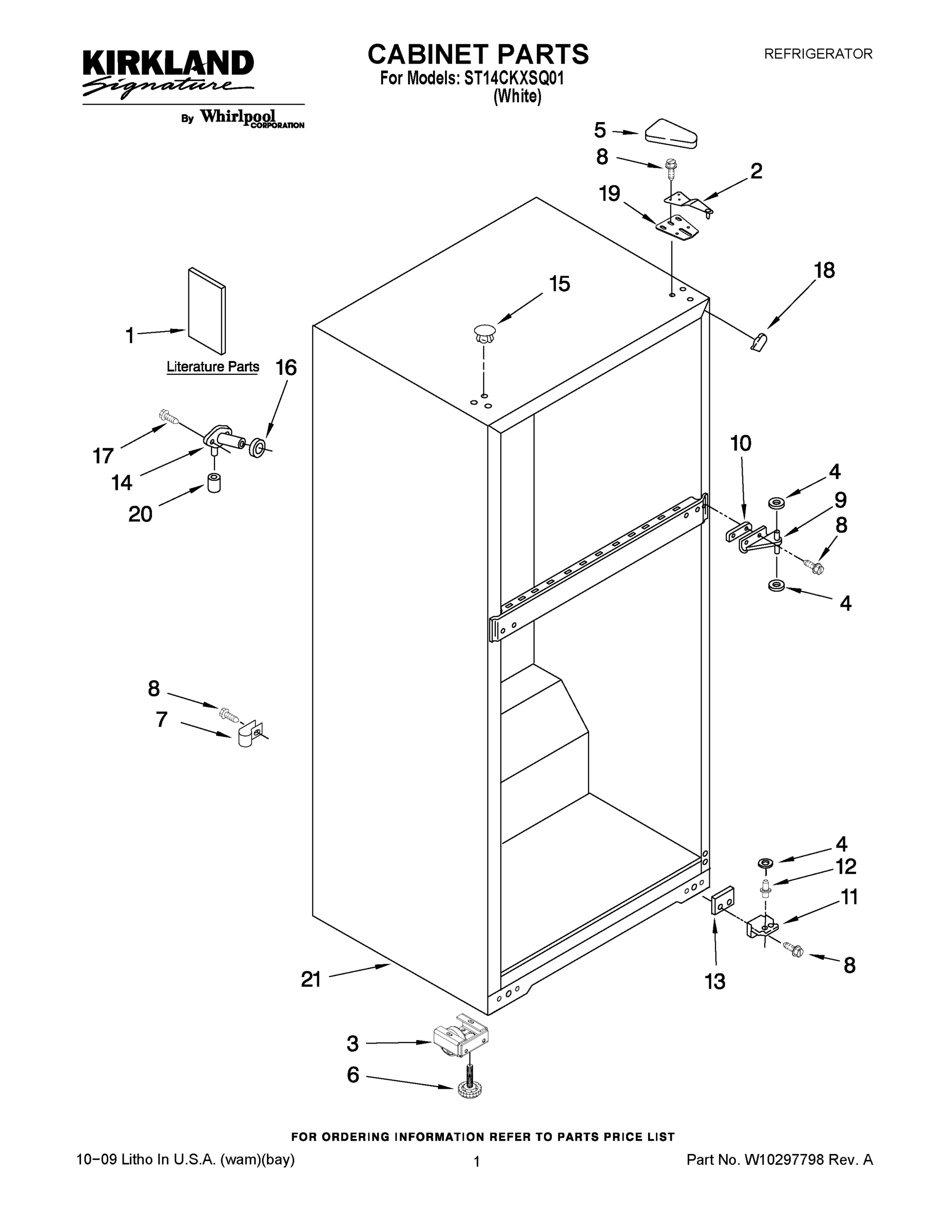 01 - CABINET PARTS