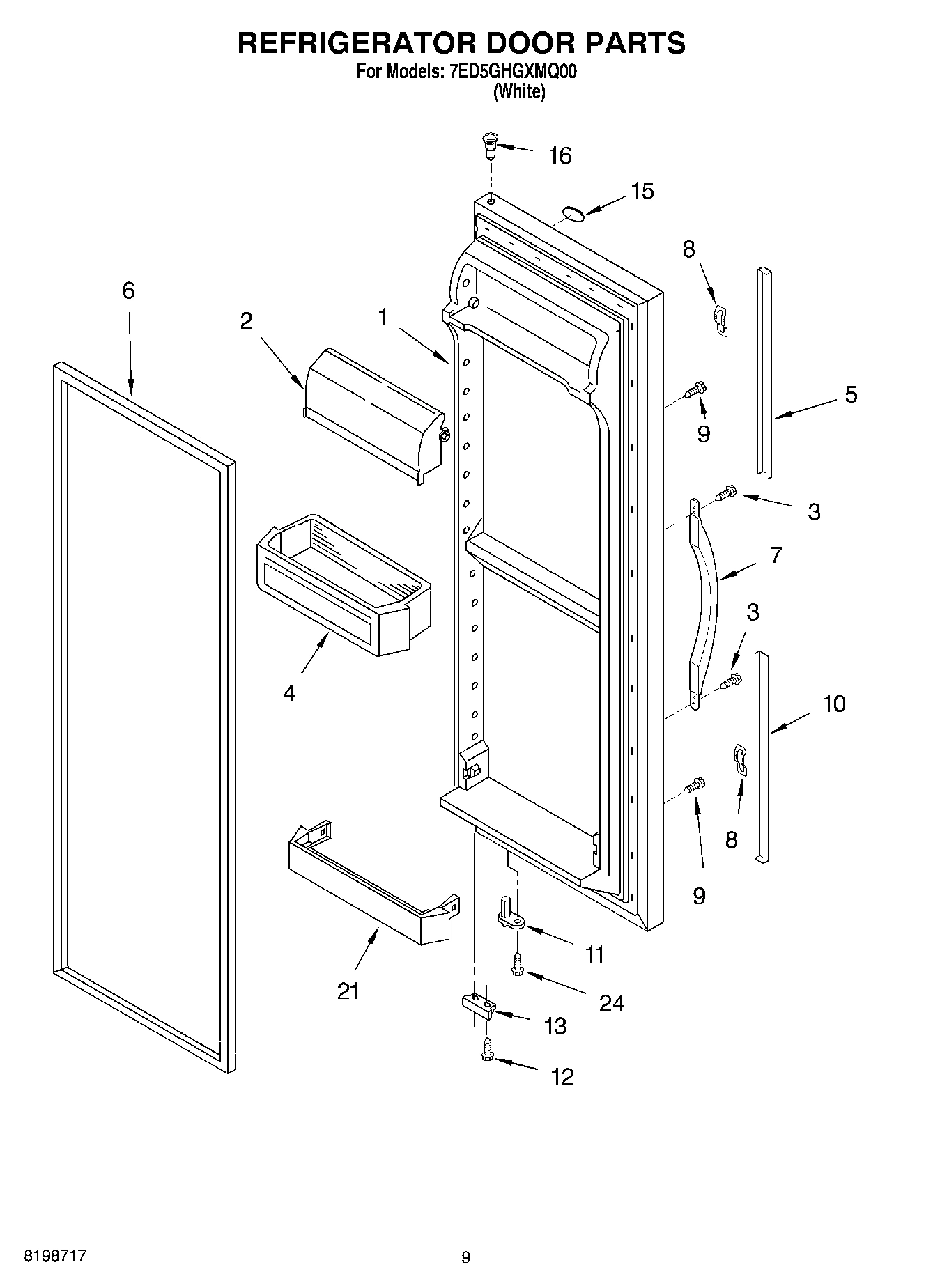 06 - REFRIGERATOR DOOR PARTS