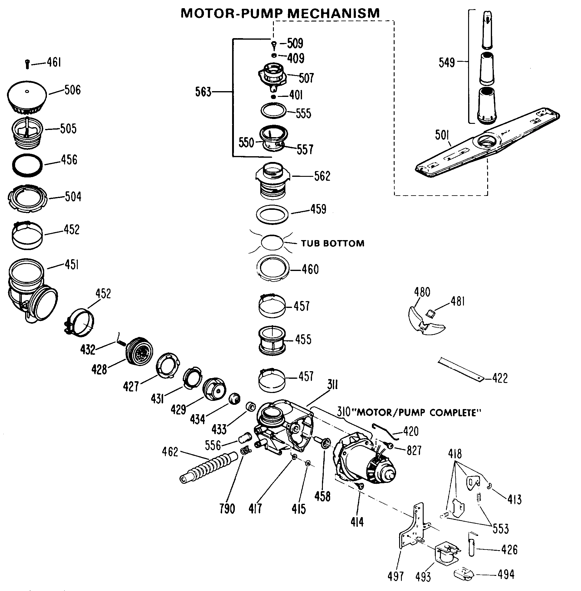MOTOR-PUMP MECHANISM
