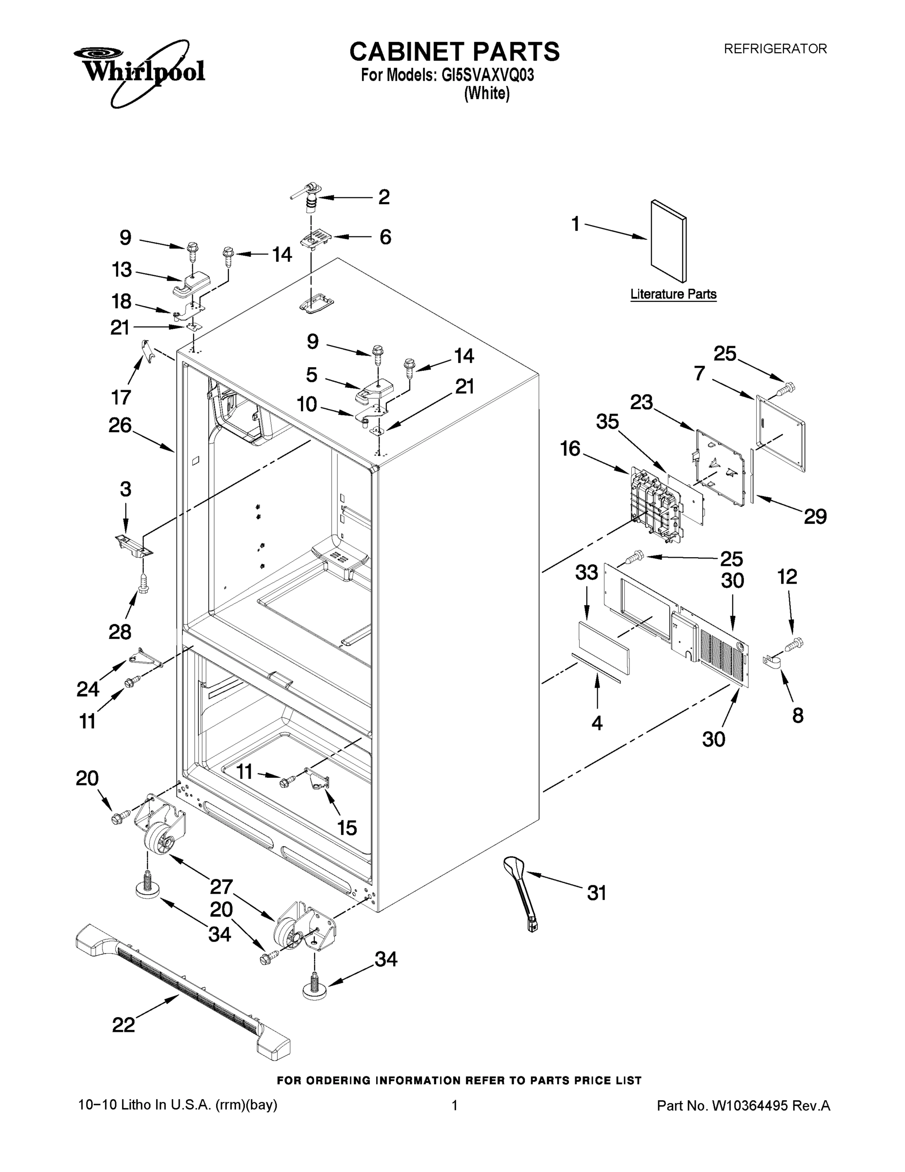 01 - CABINET PARTS