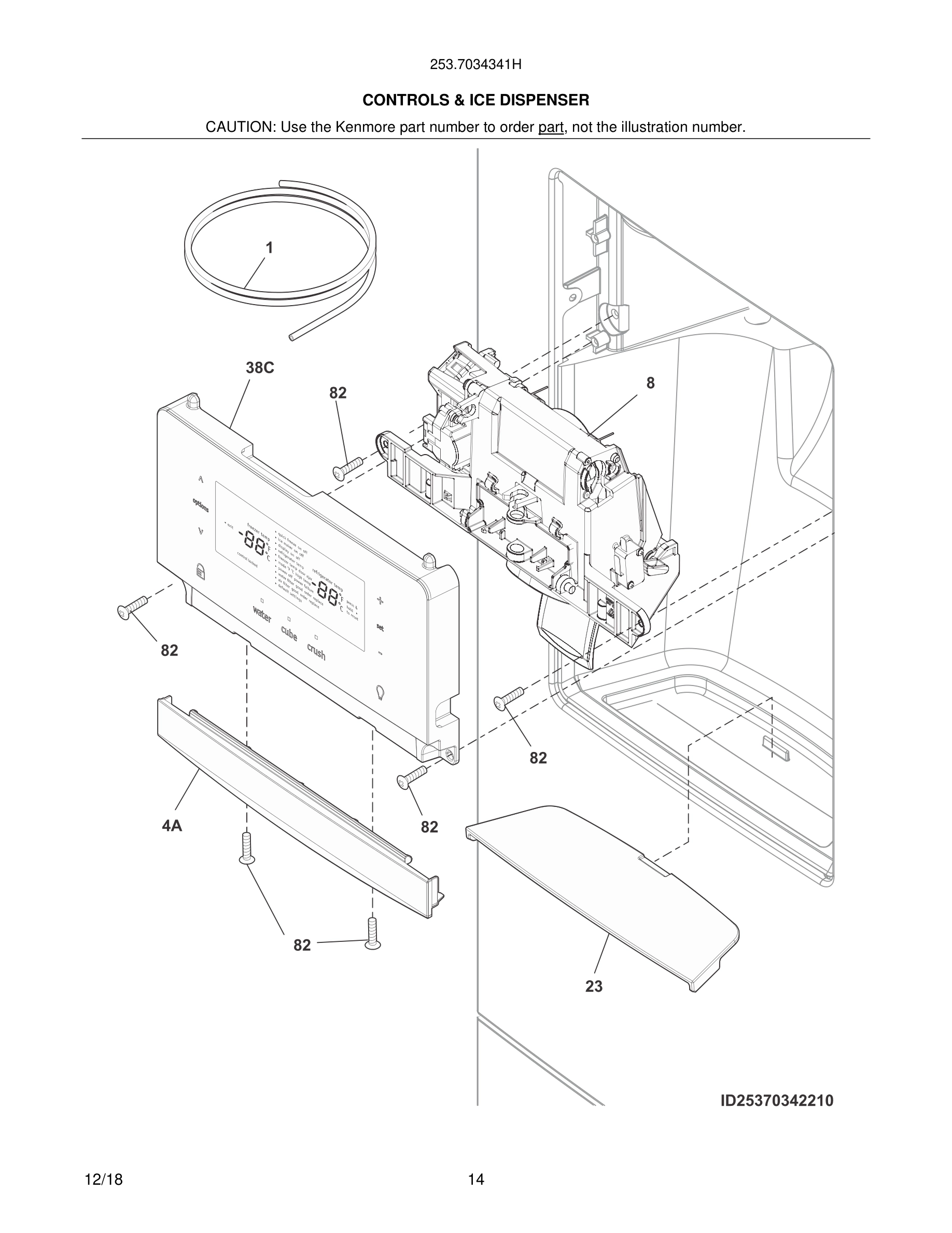 15 - CONTROLS & ICE DISPENSER
