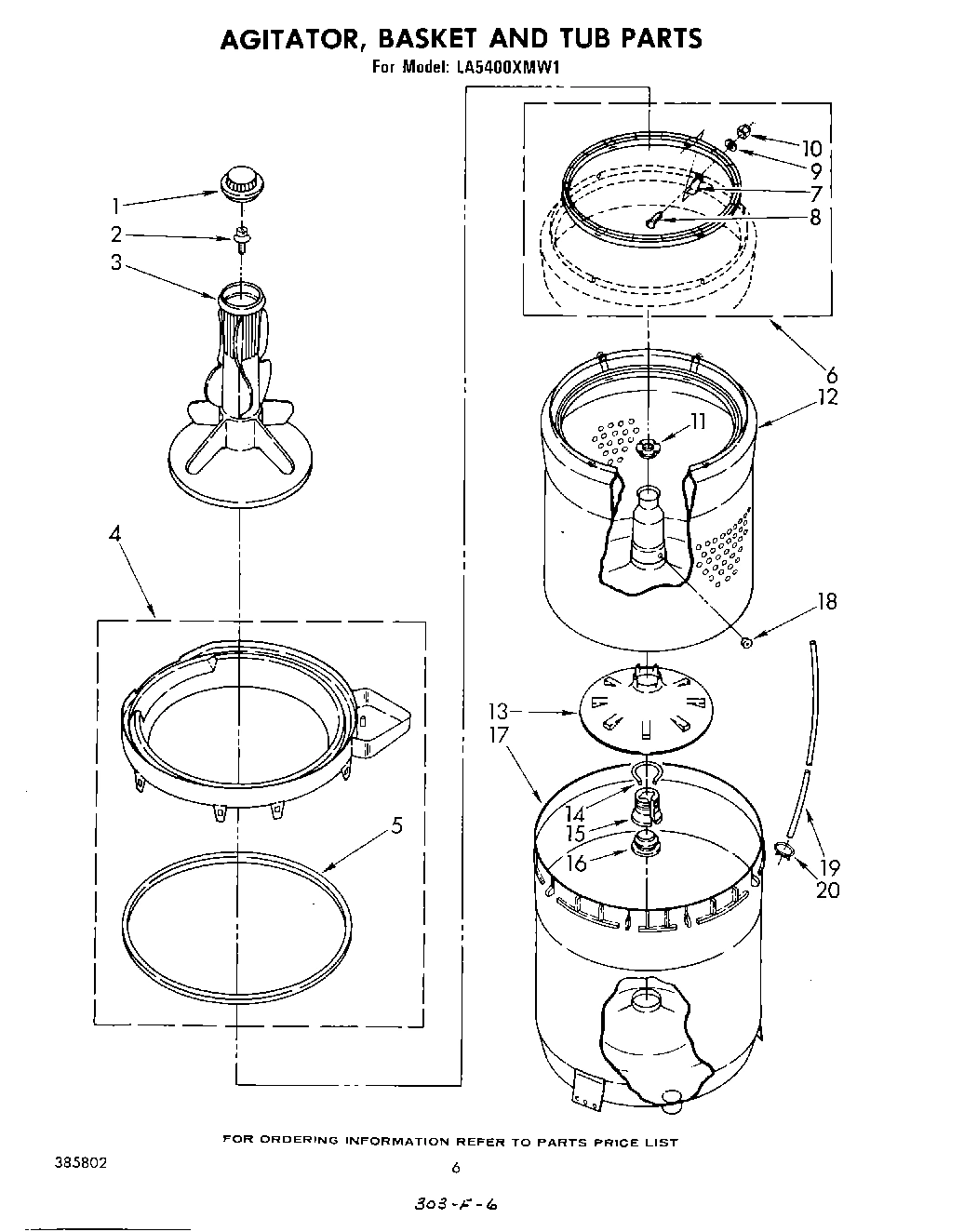 04 - AGITATOR, BASKET AND TUB