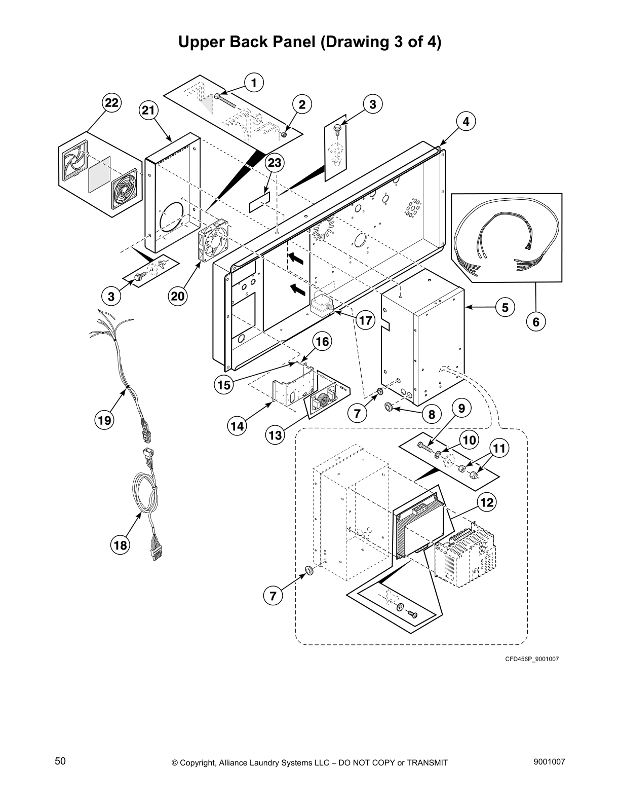 Upper Back Panel (Drawing 3 of 4)