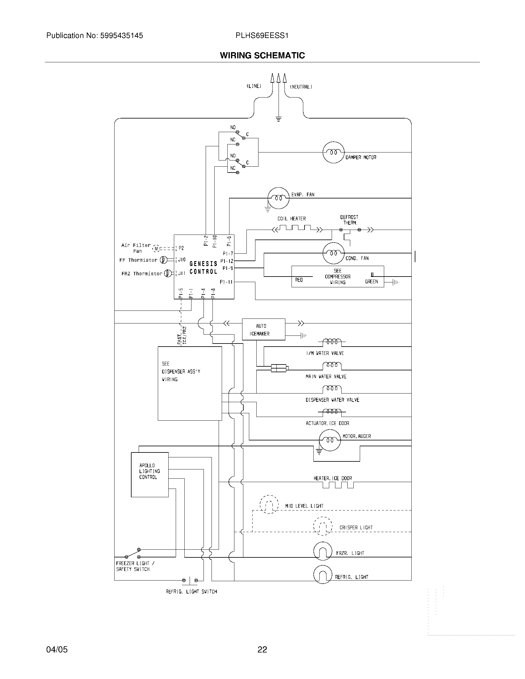 22 - WIRING SCHEMATIC