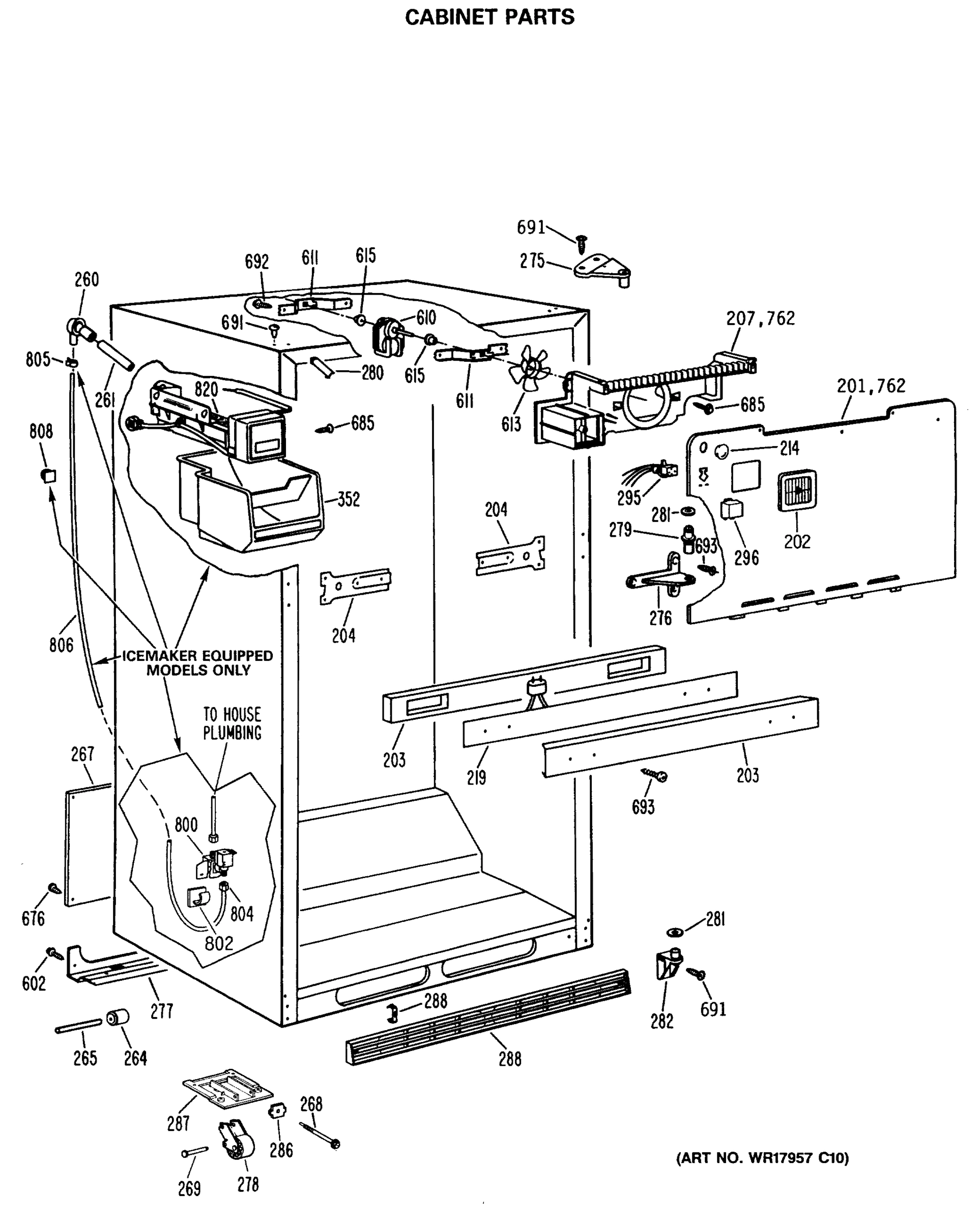 CABINET PARTS
