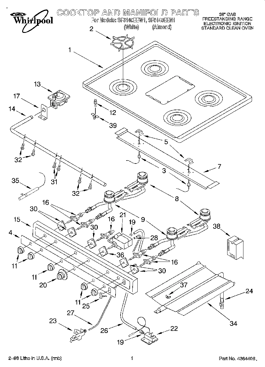 01 - COOKTOP AND MANIFOLD
