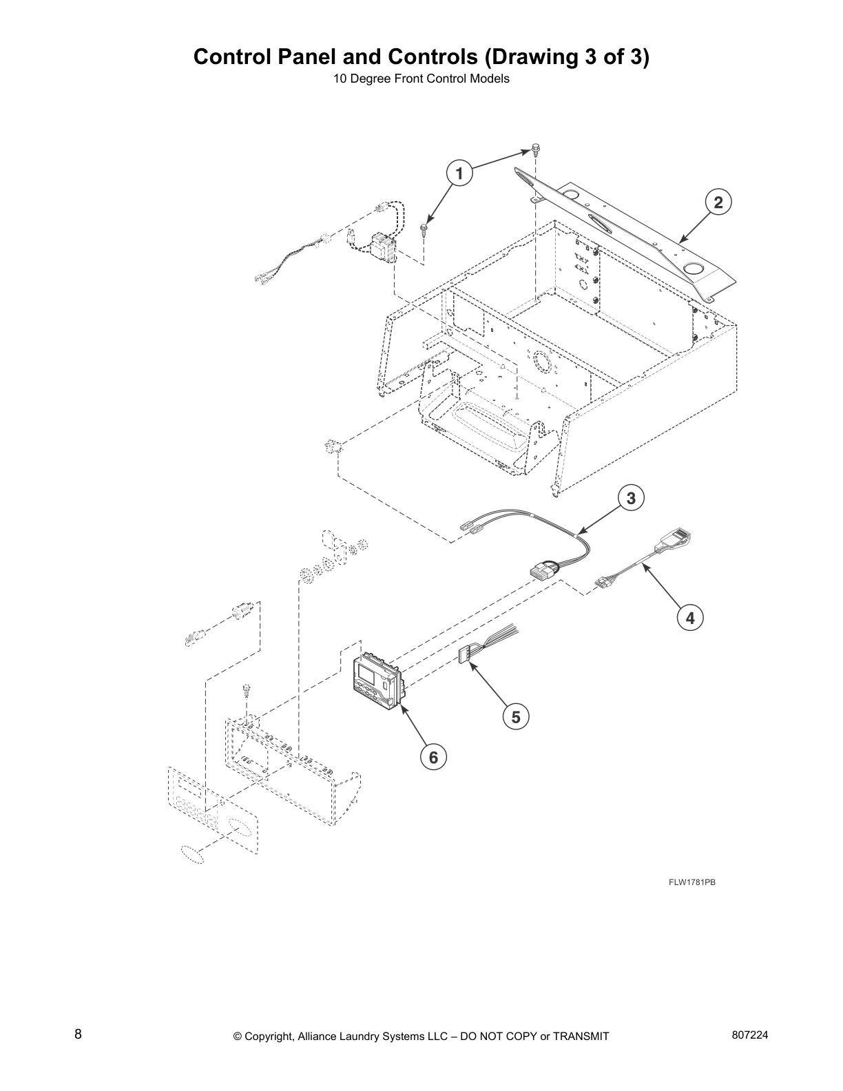 Control Panel and Controls (Drawing 3 of 3)