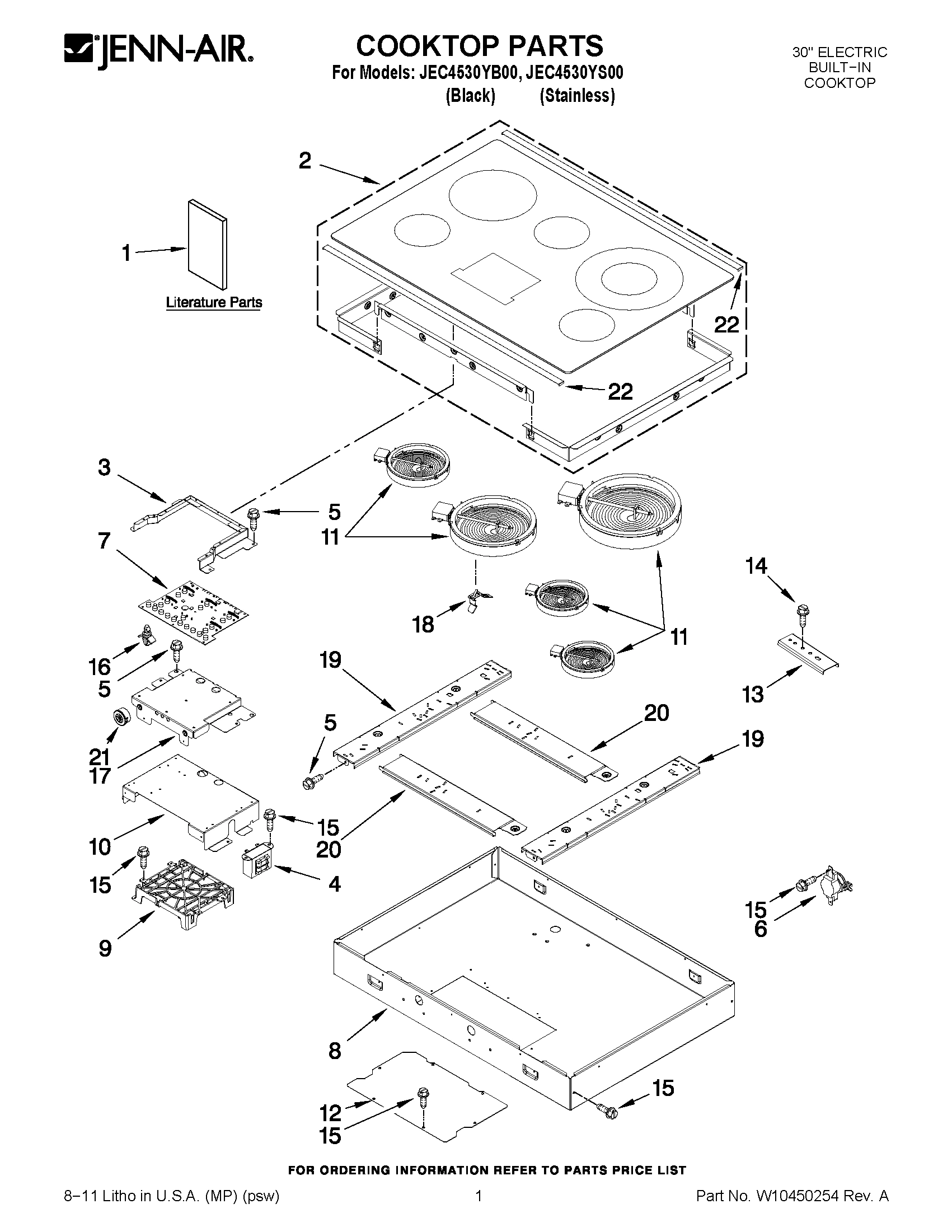 01 - COOKTOP PARTS