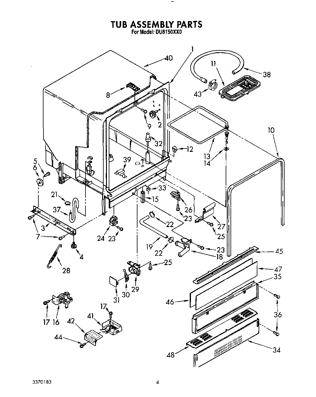 04 - TUB ASSEMBLY