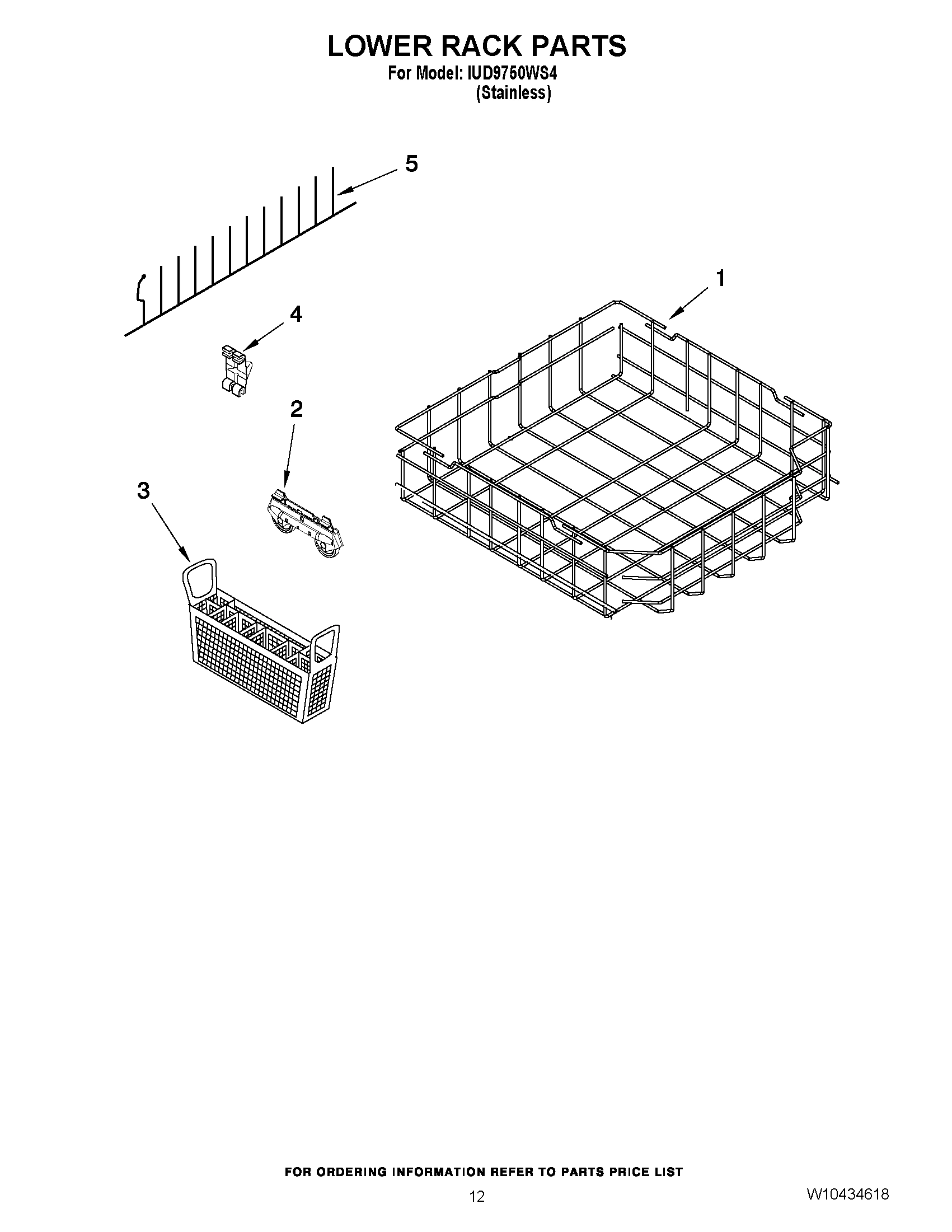10 - LOWER RACK PARTS