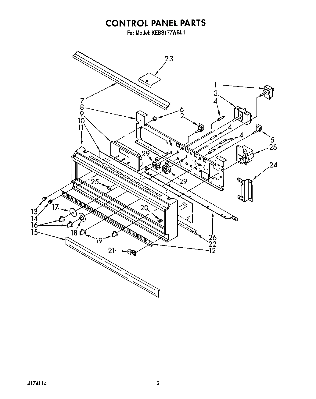 02 - CONTROL PANEL, LIT/OPTIONAL