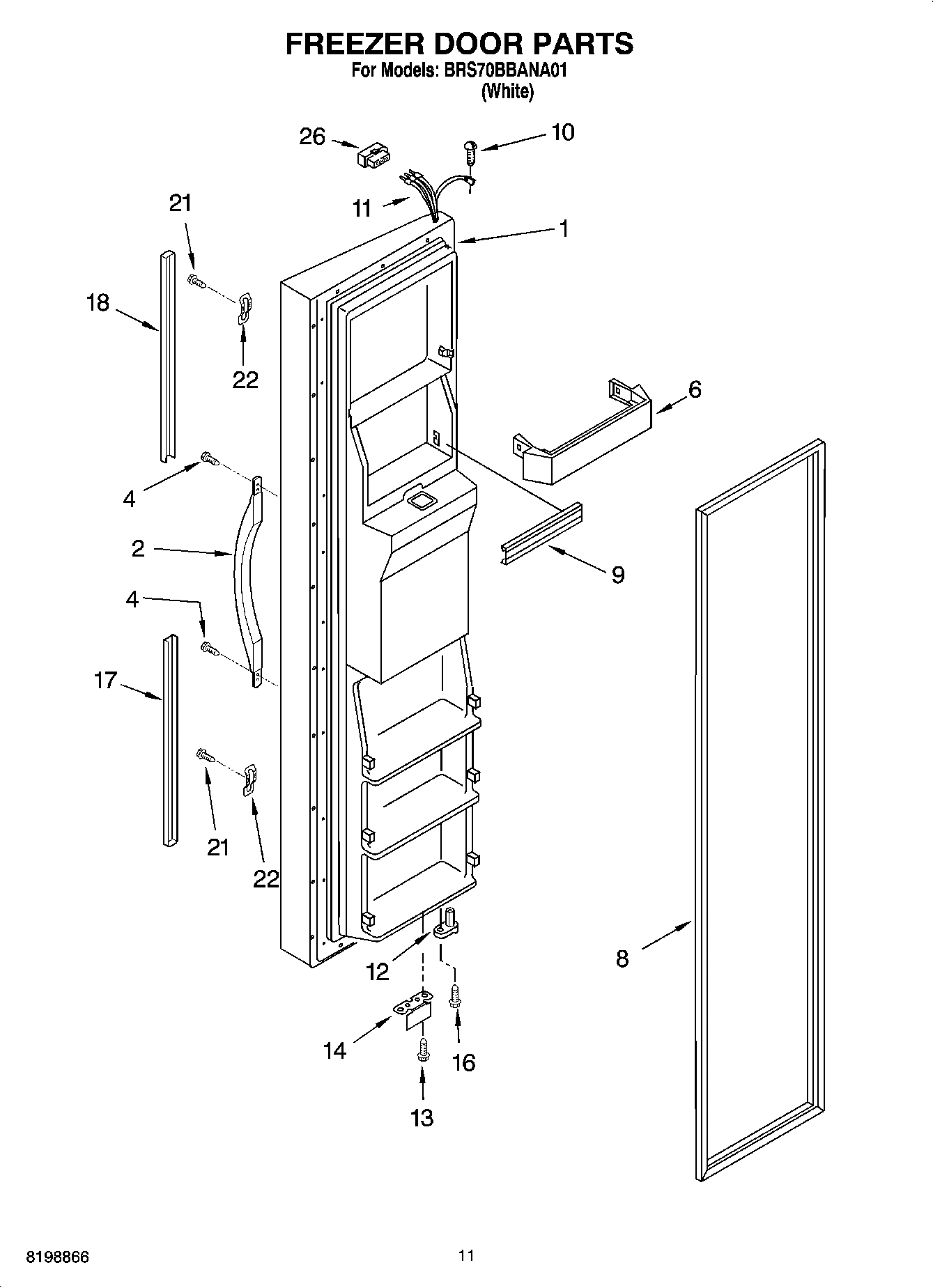 07 - FREEZER DOOR PARTS