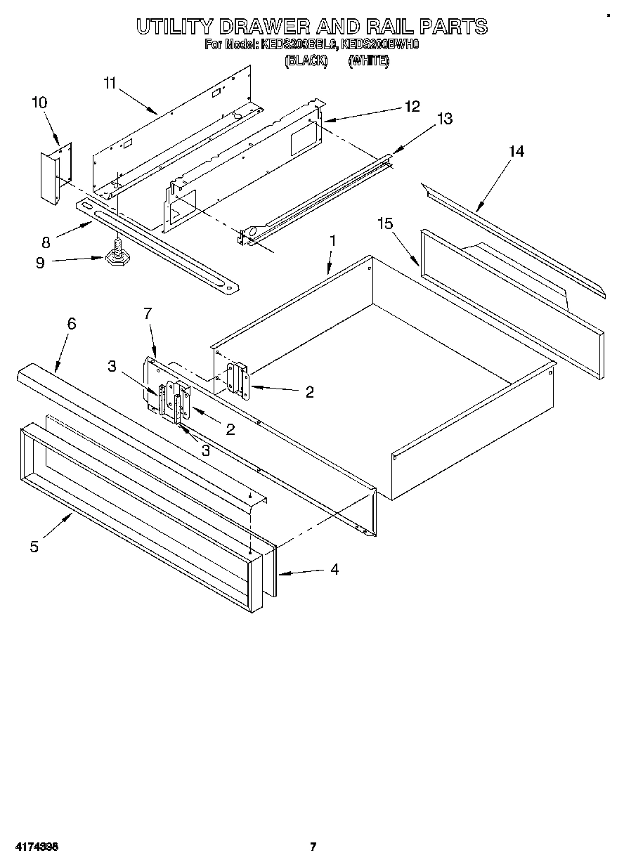 05 - UTILITY DRAWER AND RAIL