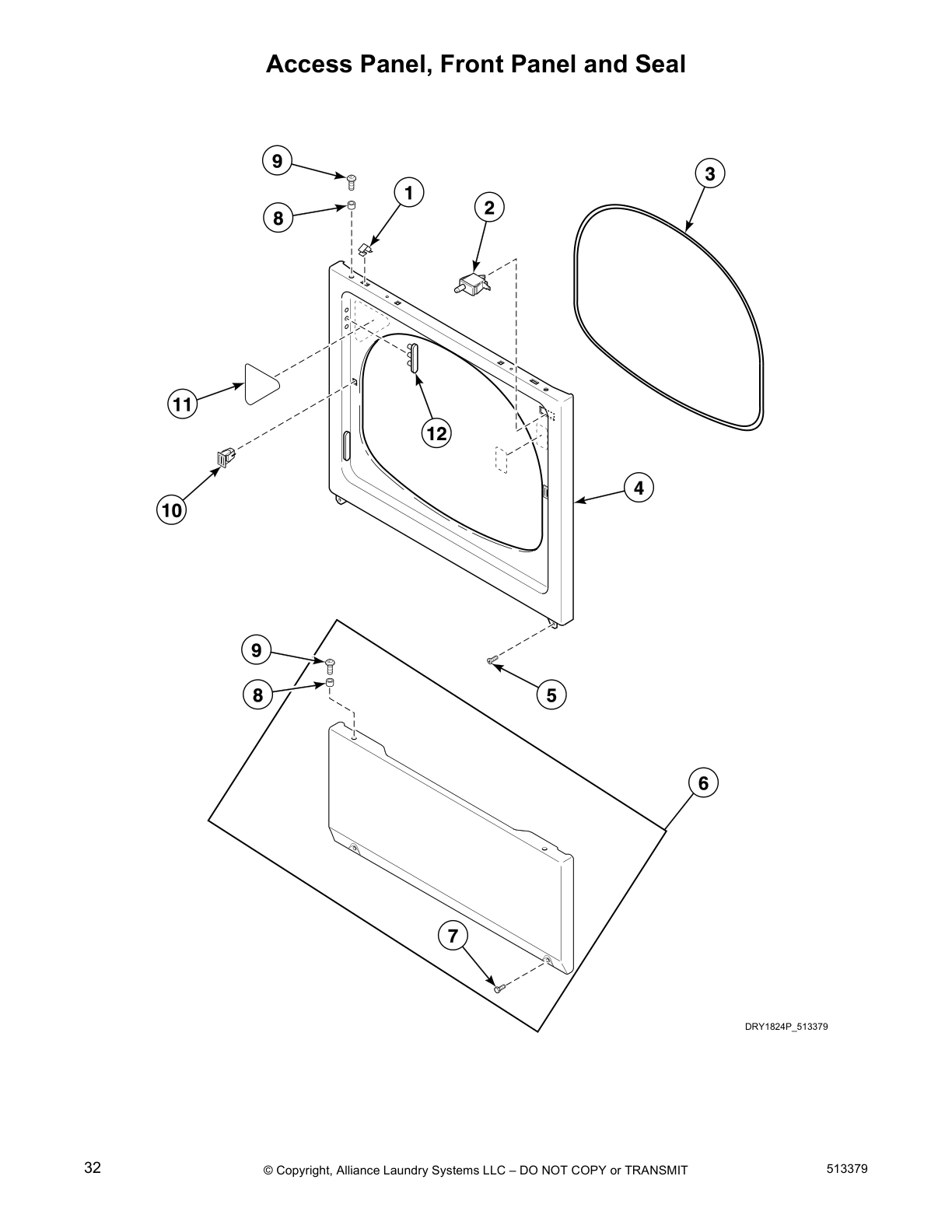 Access Panel, Front Panel and Seal