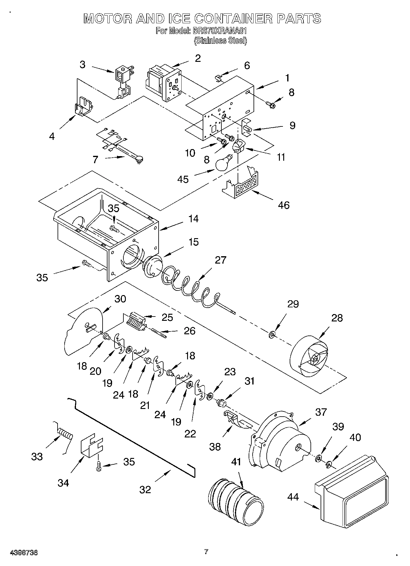 05 - MOTOR AND ICE CONTAINER