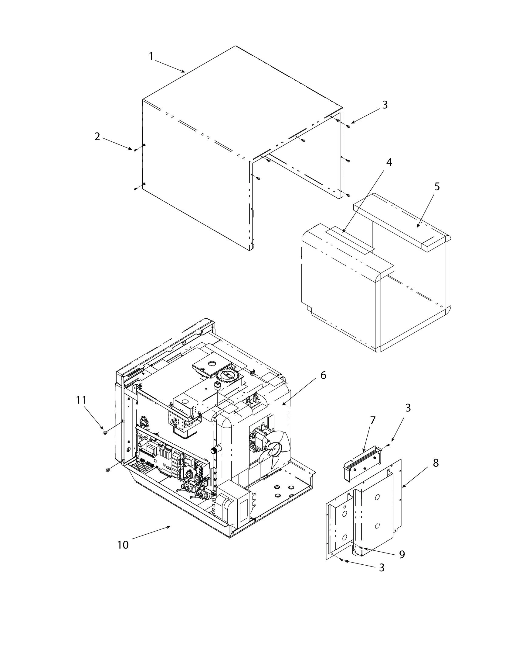 OUTERCASE / REAR PANEL / INSULATION