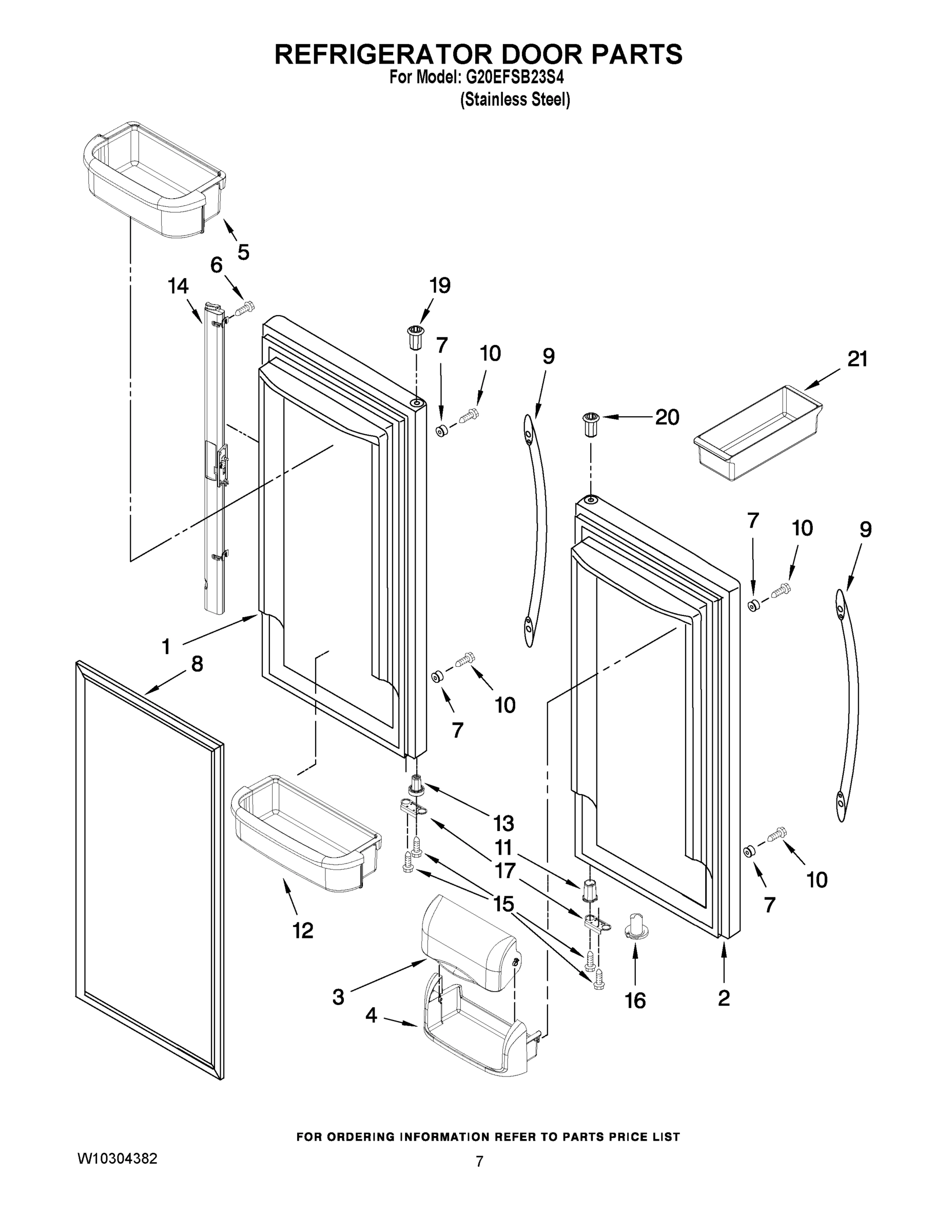 04 - REFRIGERATOR DOOR PARTS
