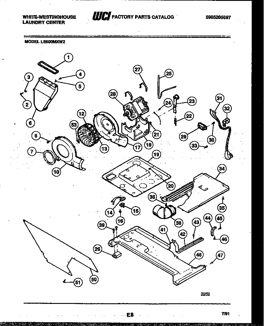 03 - MOTOR, BLOWER AND CABINET PARTS