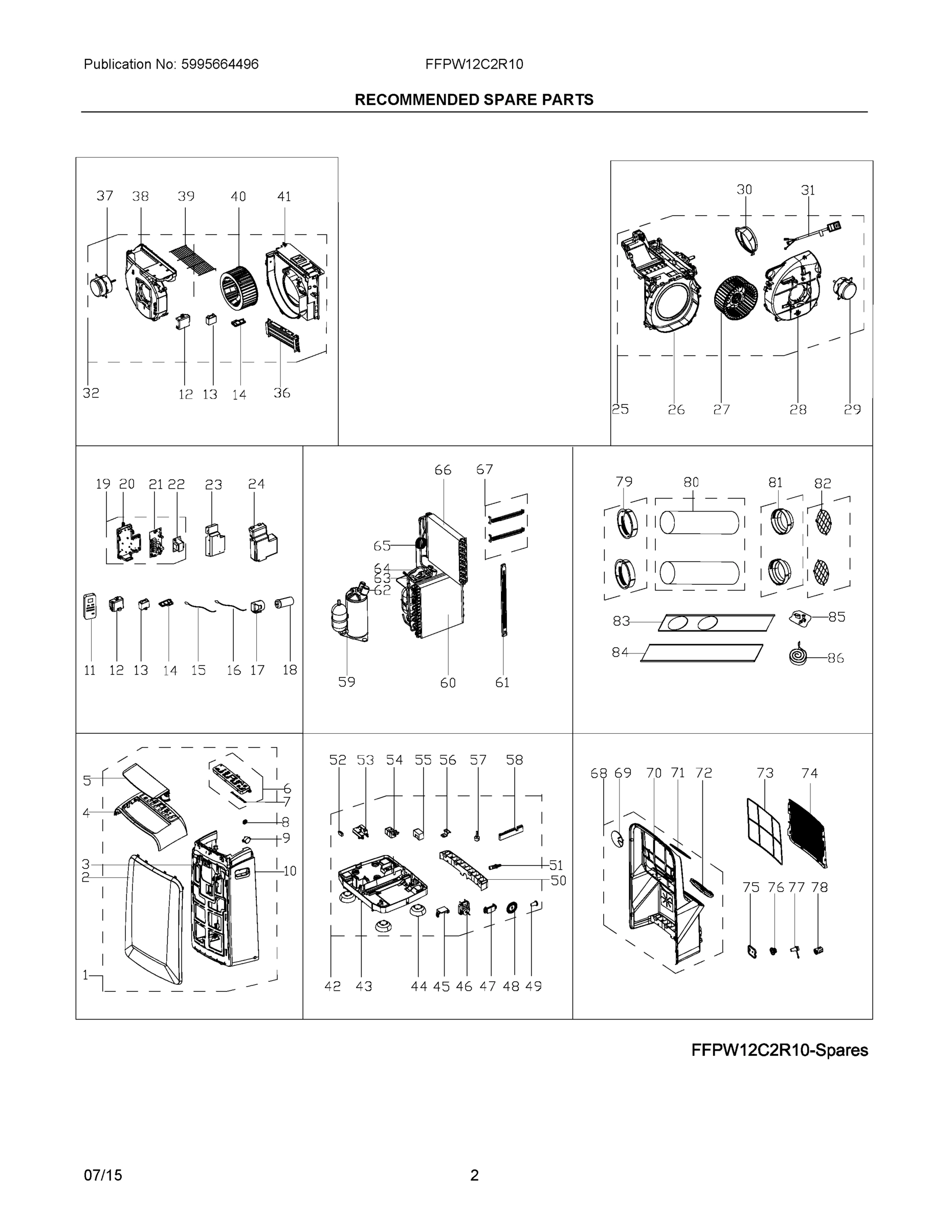 02 - RECOMMENDED SPARE PARTS