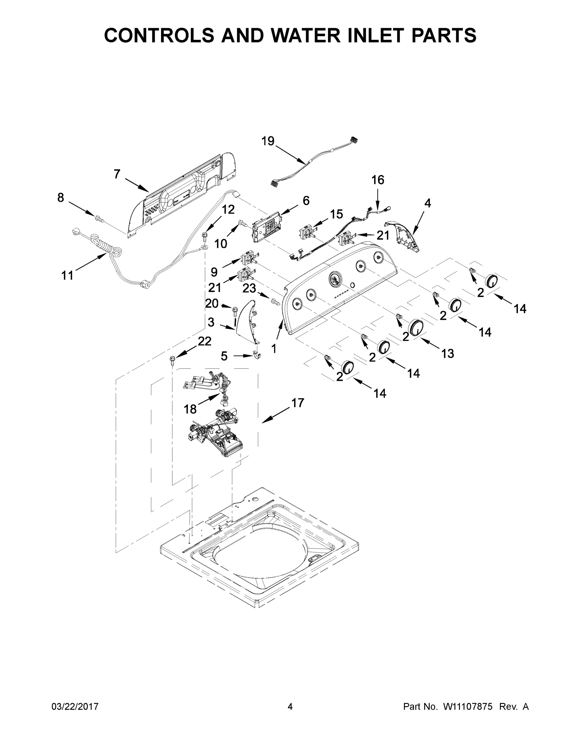 03 - CONTROLS AND WATER INLET PARTS