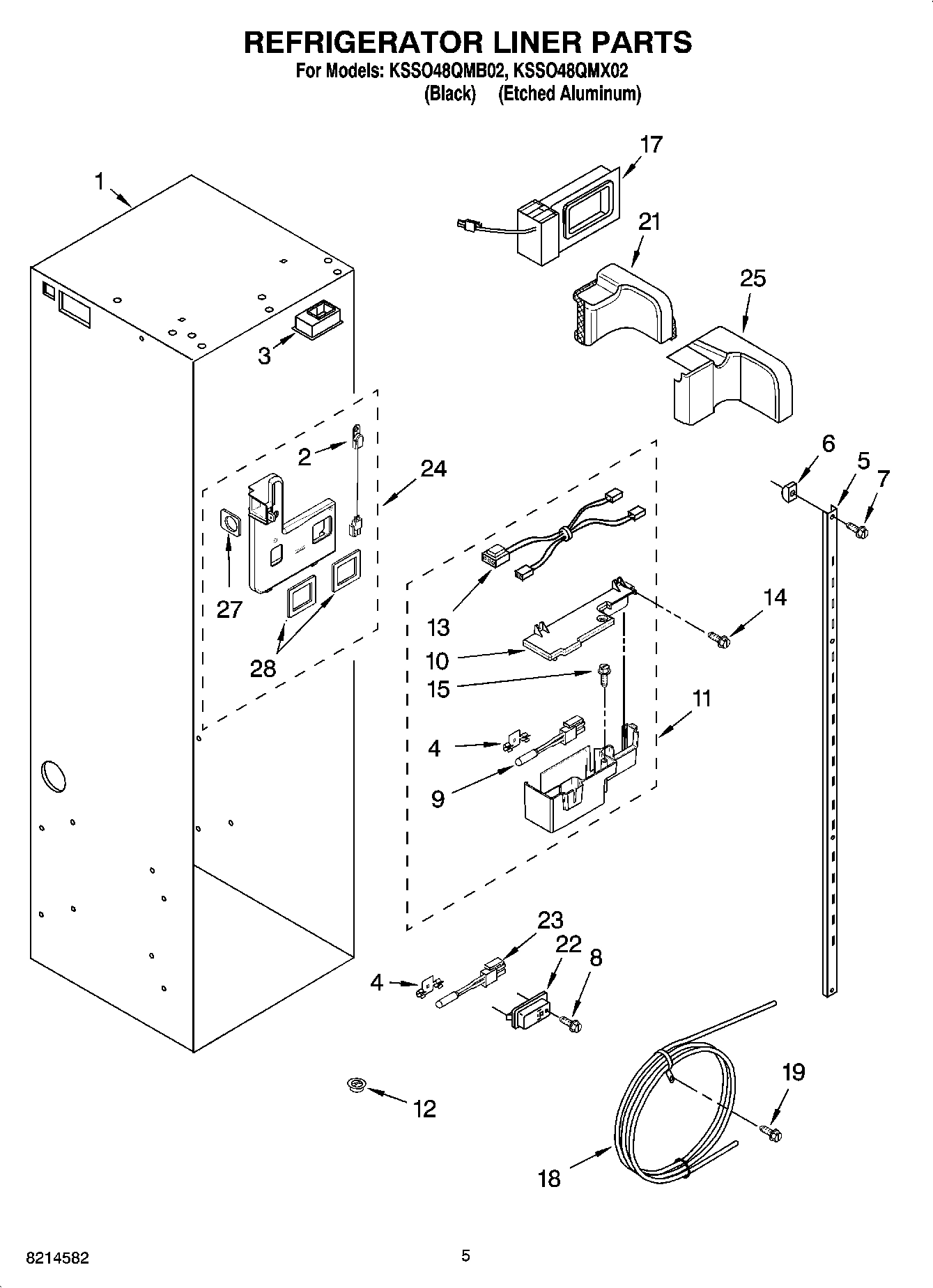 04 - REFRIGERATOR LINER PARTS