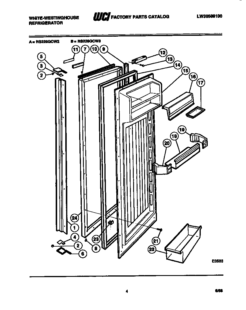 03 - REFRIGERATOR DOOR PARTS