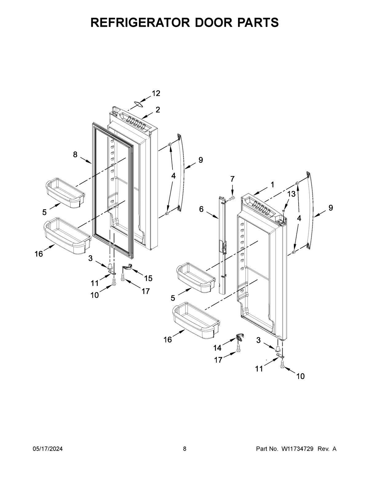 05 - REFRIGERATOR DOOR PARTS