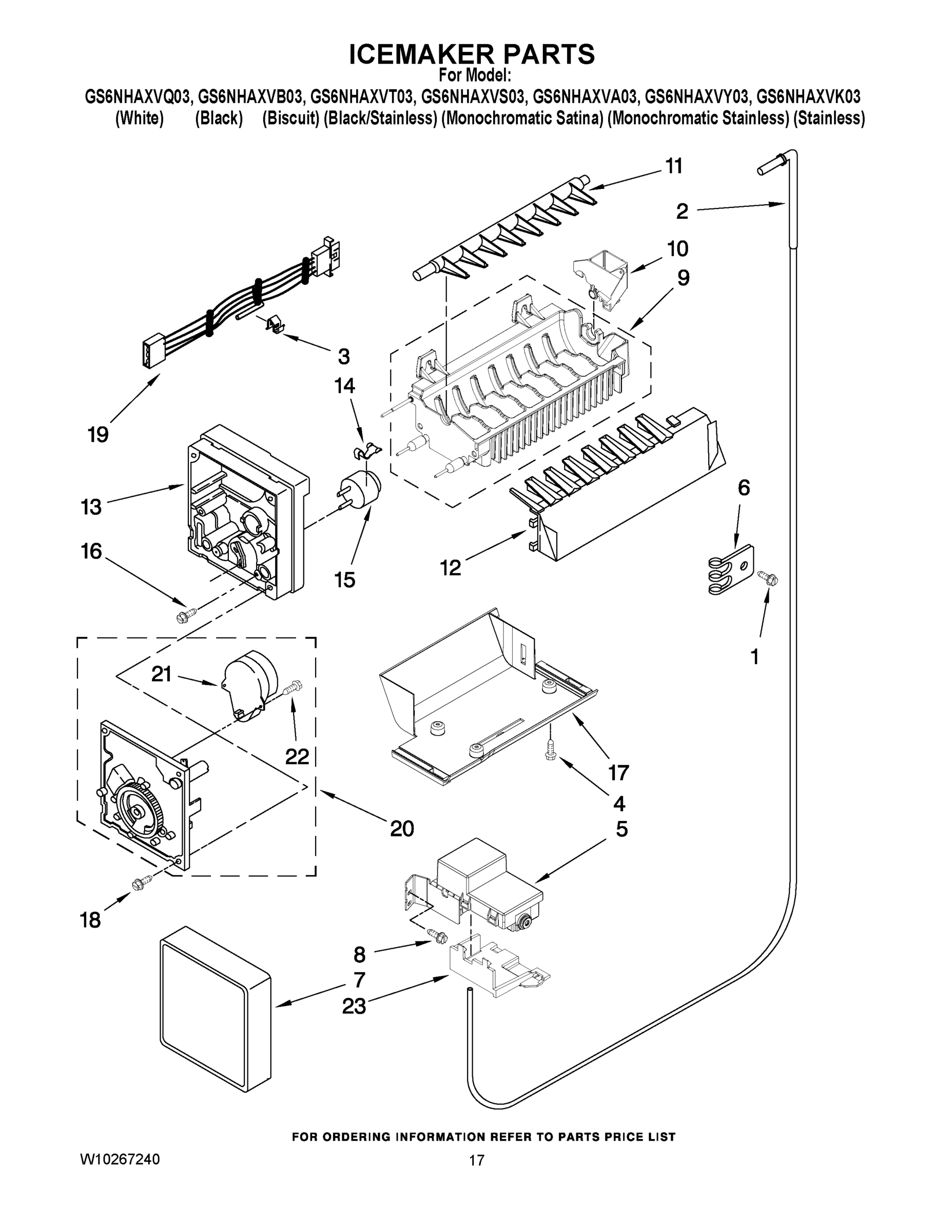 10 - ICEMAKER PARTS