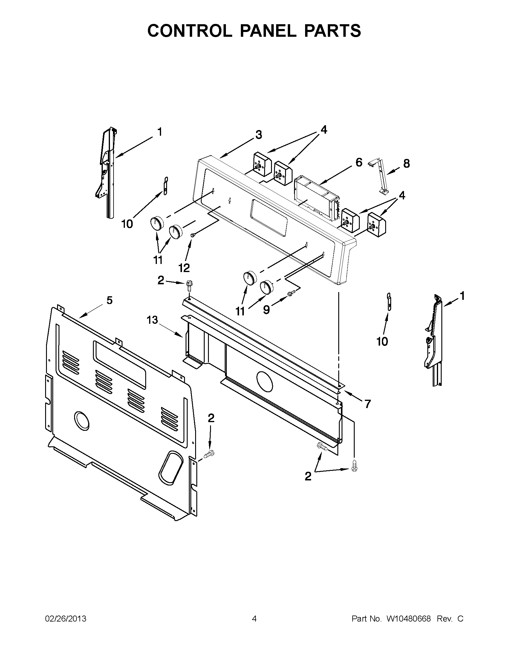02 - CONTROL PANEL PARTS