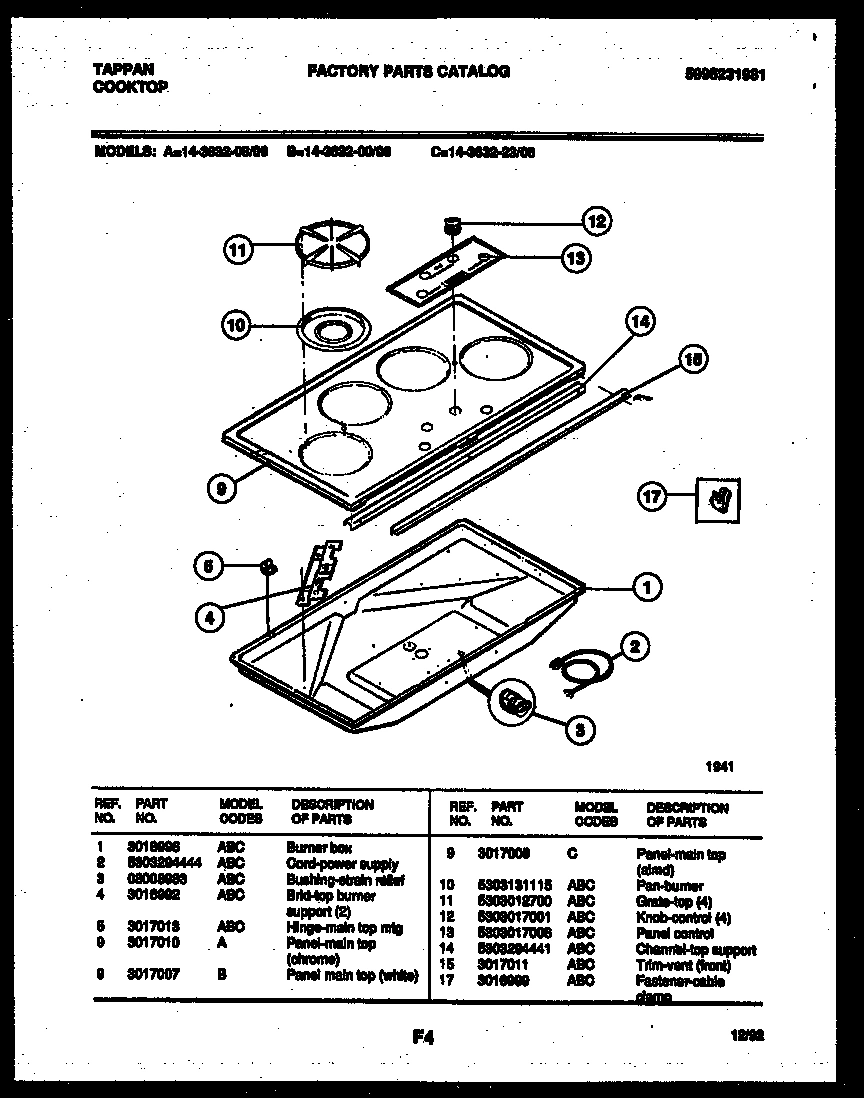 02 - COOKTOP PARTS