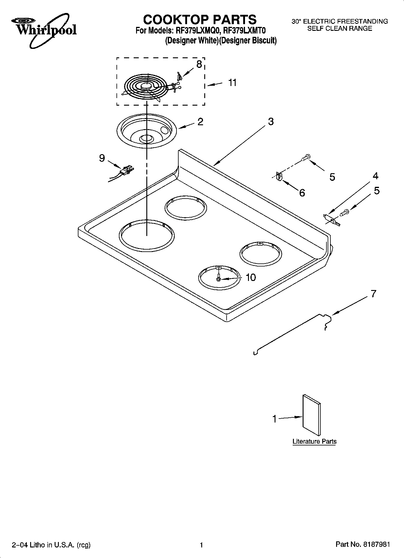01 - COOKTOP PARTS