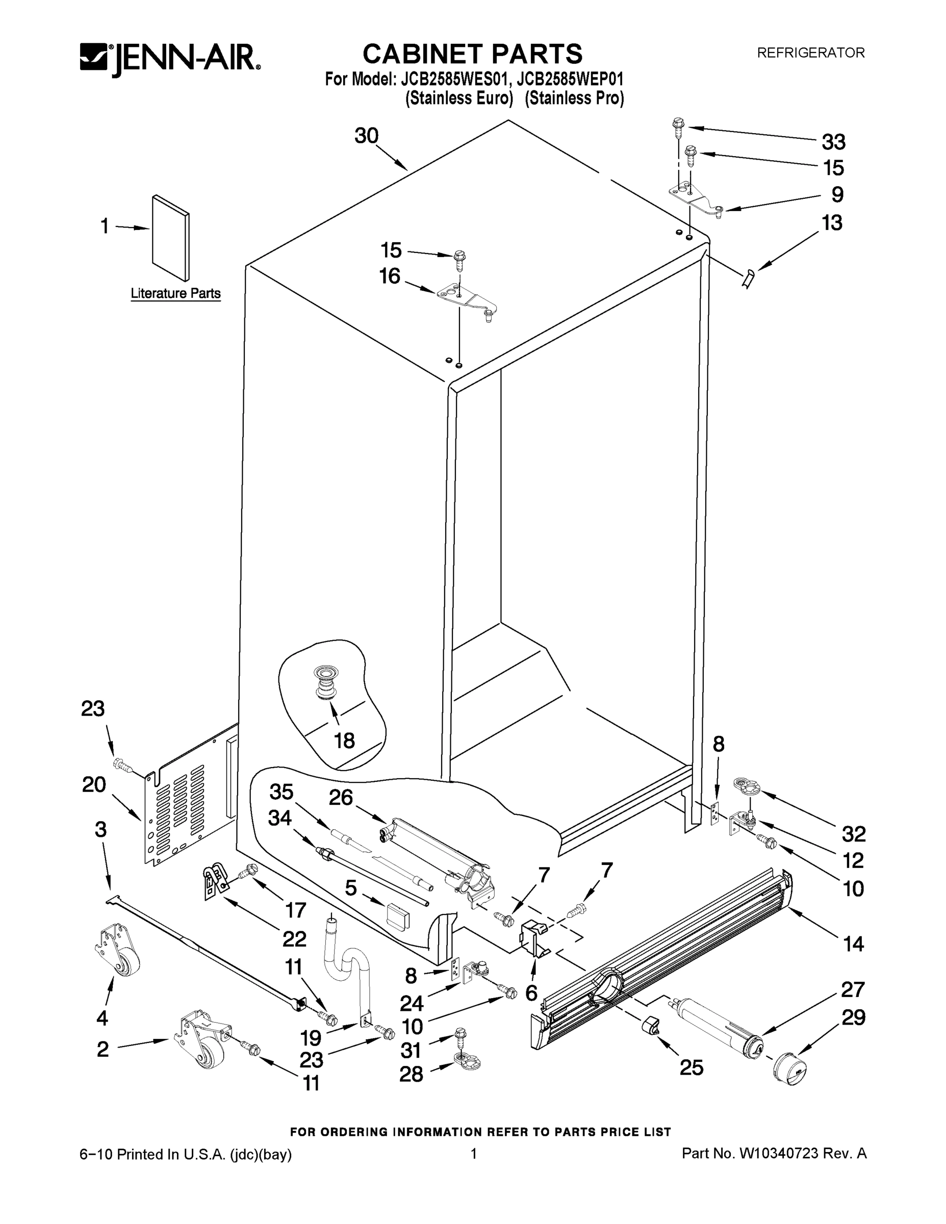 01 - CABINET PARTS